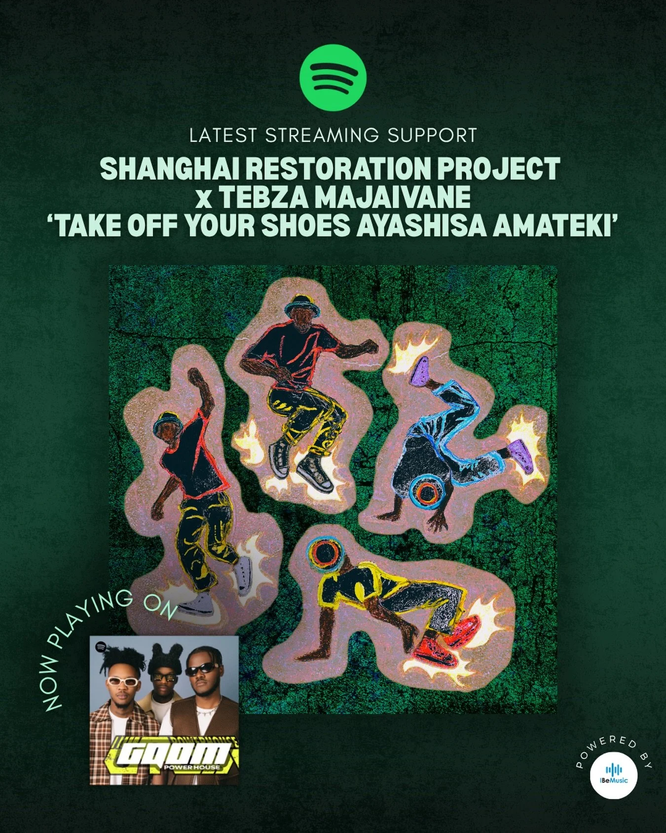 Big thank you to @spotifyafrica for the support of the new @shanghairestorationproject single! 🔥🎶

Powered by I Be Music! 💫