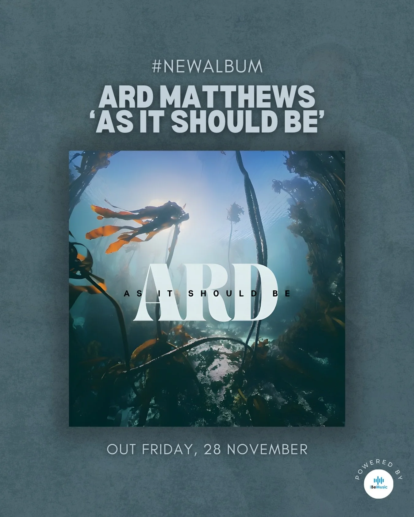 New music from @ardmatthews landing this Friday! &lsquo;As It Should Be&rsquo; - his most heartfelt work yet 🔥🎶 

Powered by I Be Music! 💫
