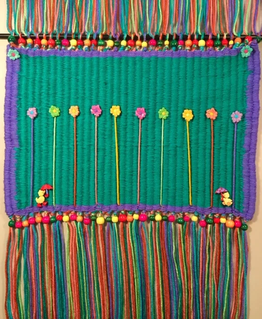 Flower Power Nursery Wall Hanging $40