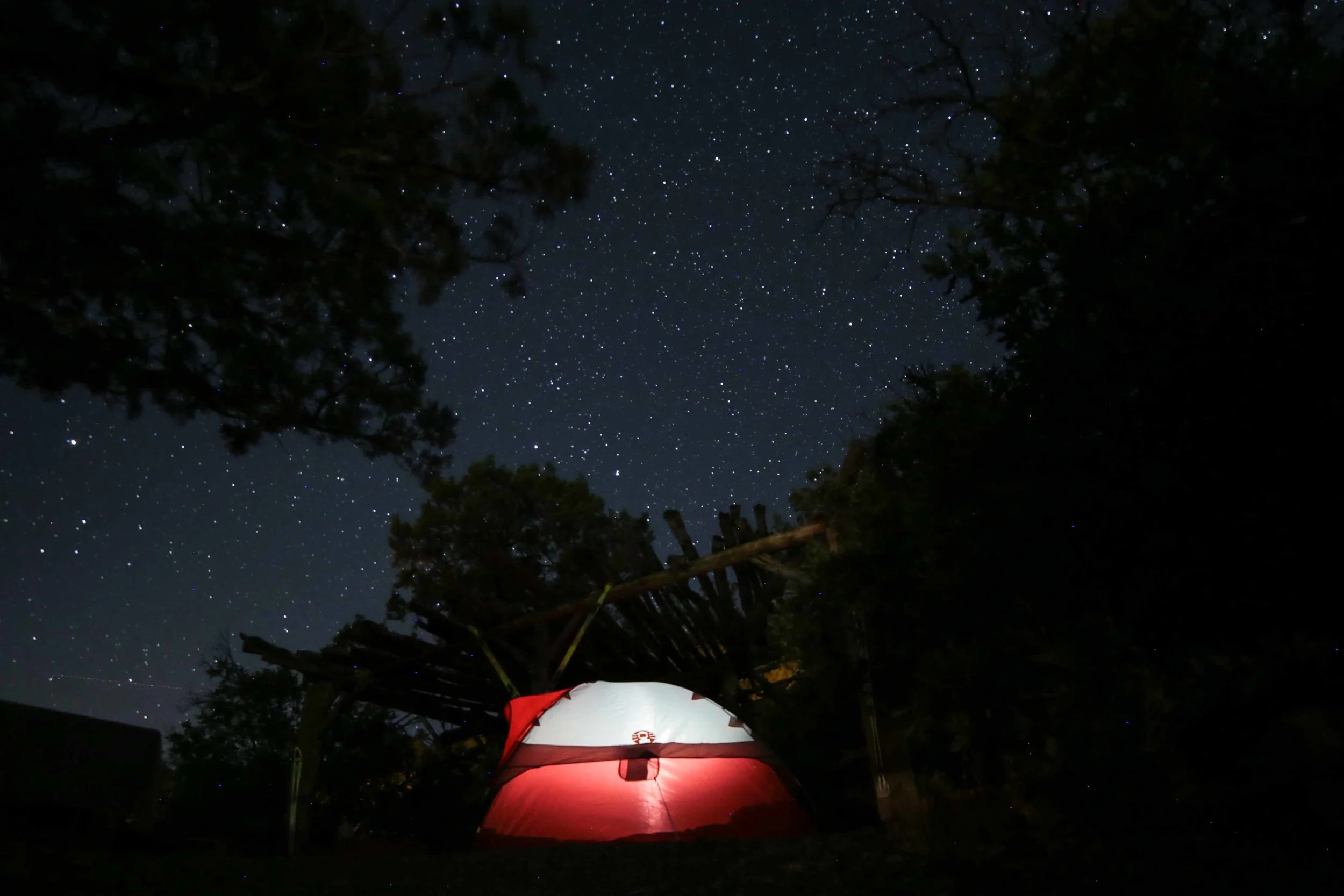 Camping under the star at Ami's Acres in Colorado Springs, Colorado