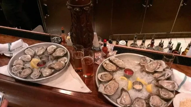 Happy Hour Oysters at Luke