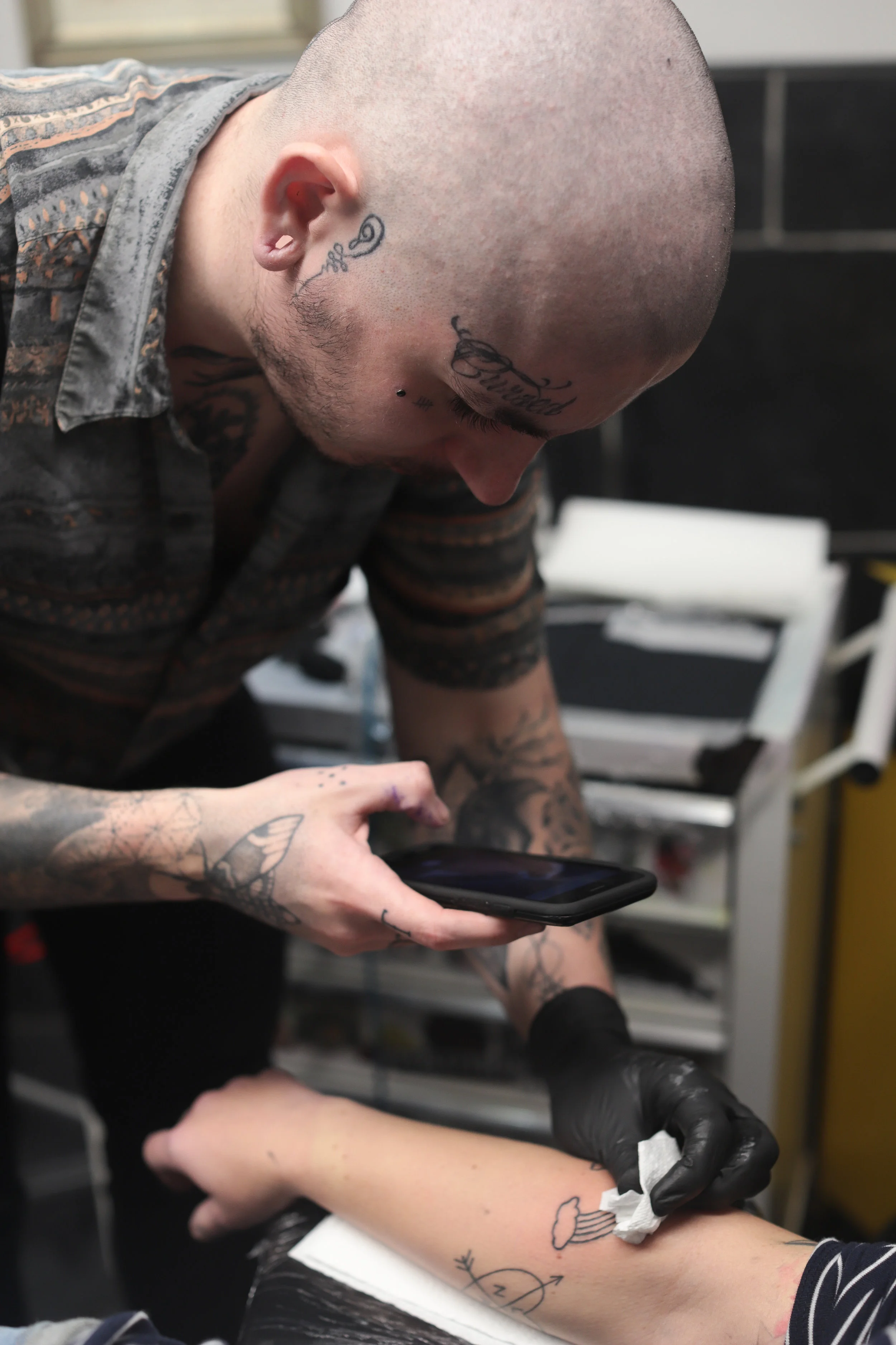Tattoo time at AWOL Tattoo