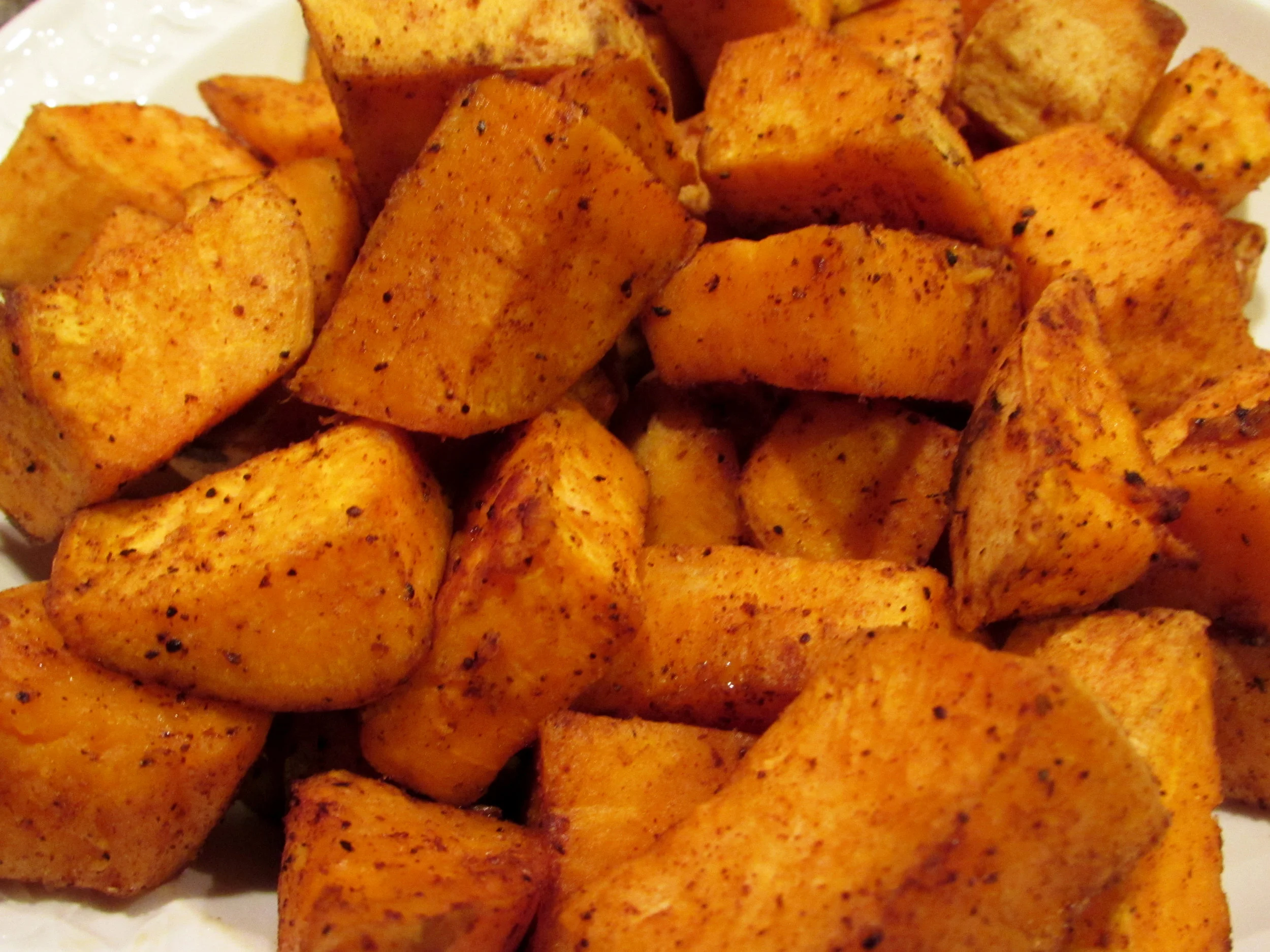 Chili Dusted Sweet Potatoes