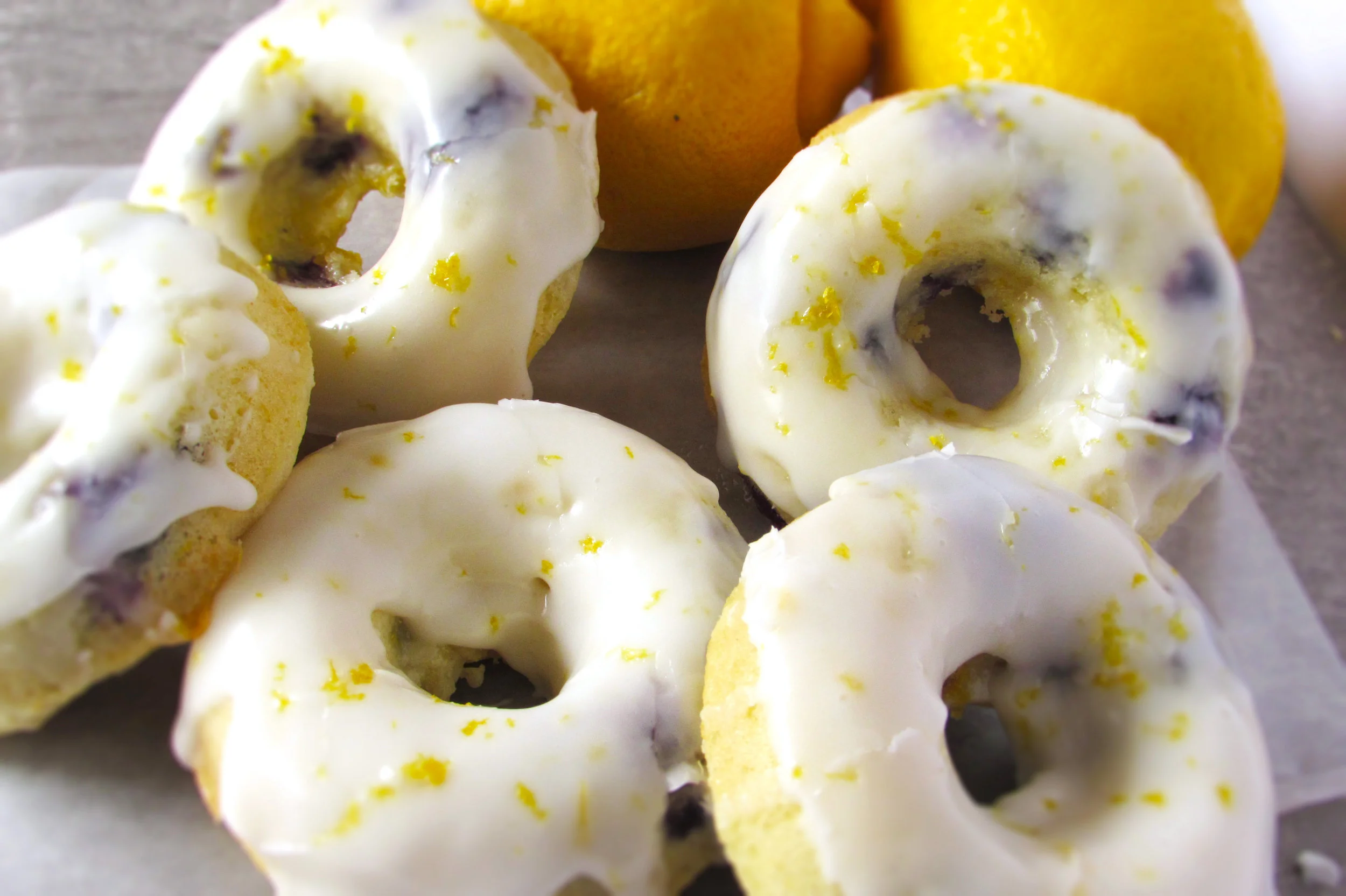 Baked Lemon Blueberry Donuts Nourishing Plate