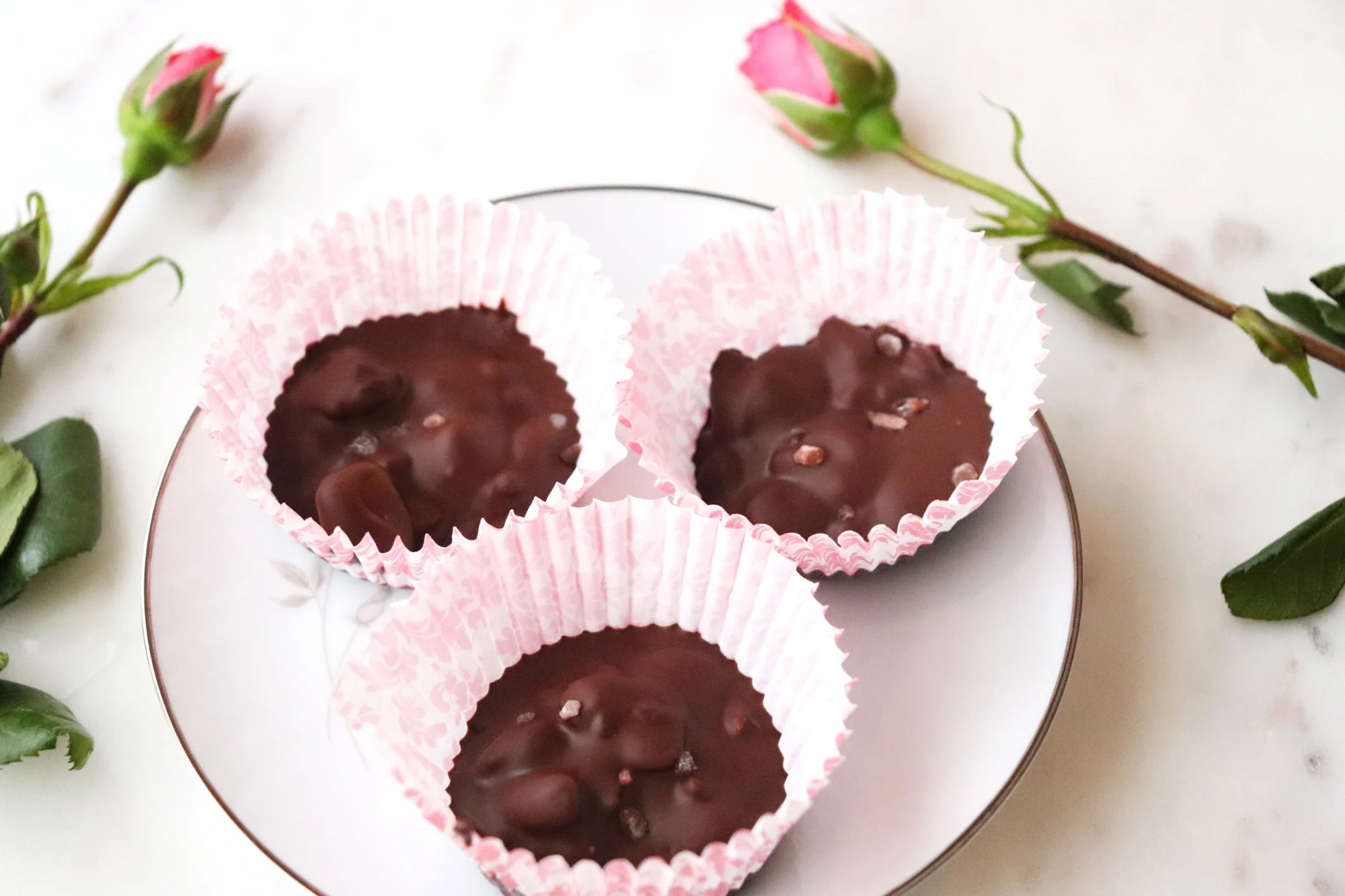 Dark Chocolate, Cherry and Pistachio Cups