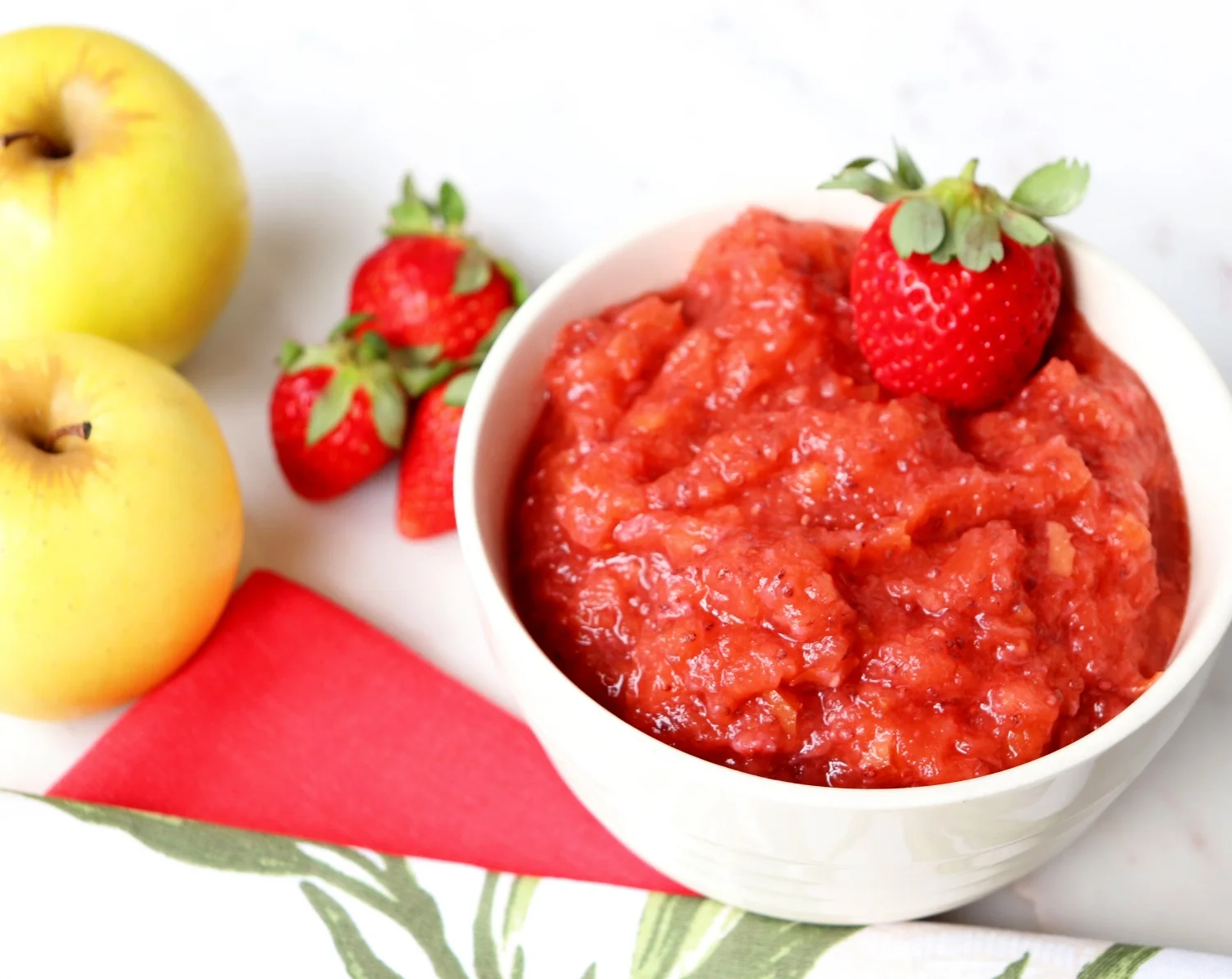 Strawberry Chia Applesauce