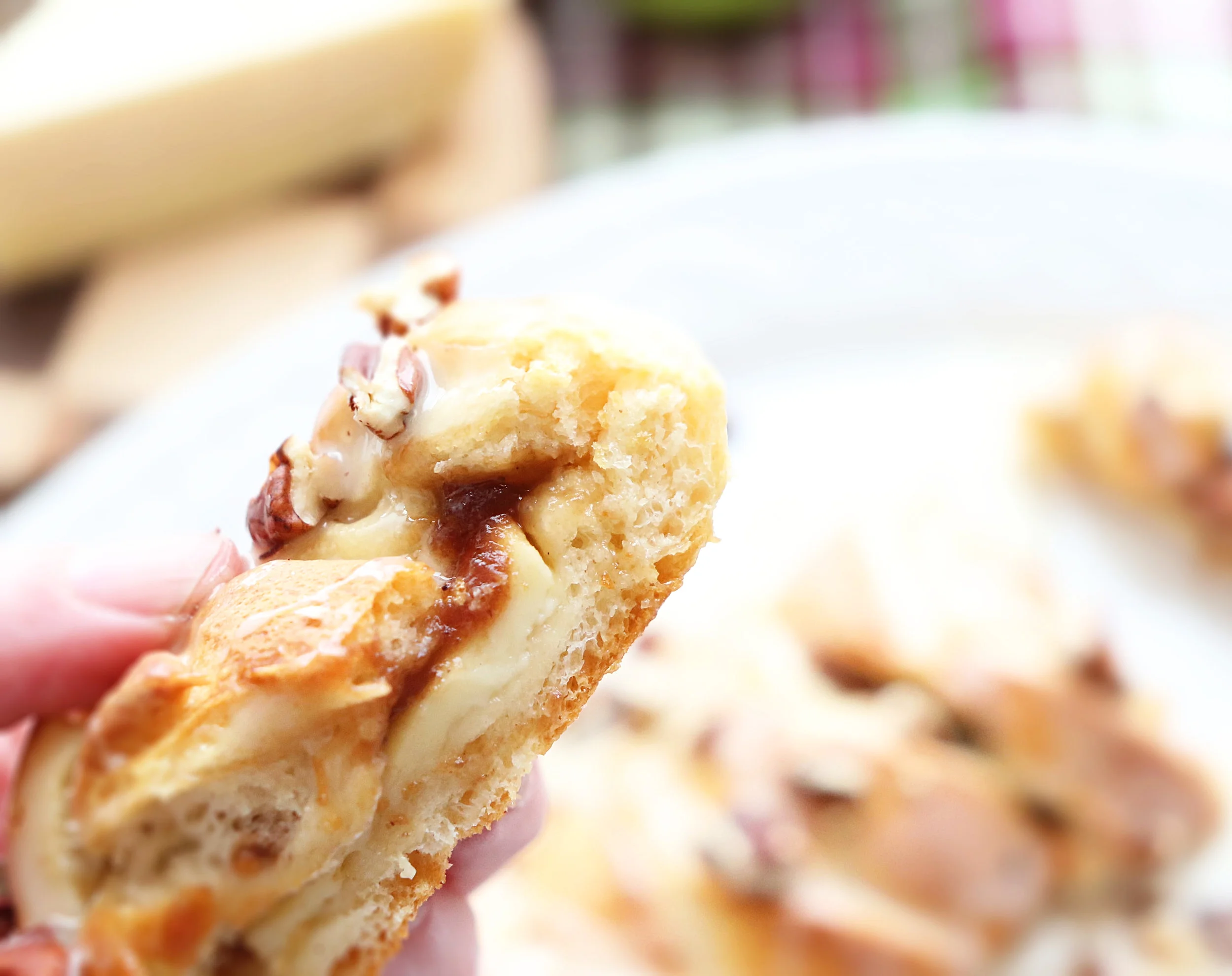 Cheesy Apple Butter Braid with Honey Glaze