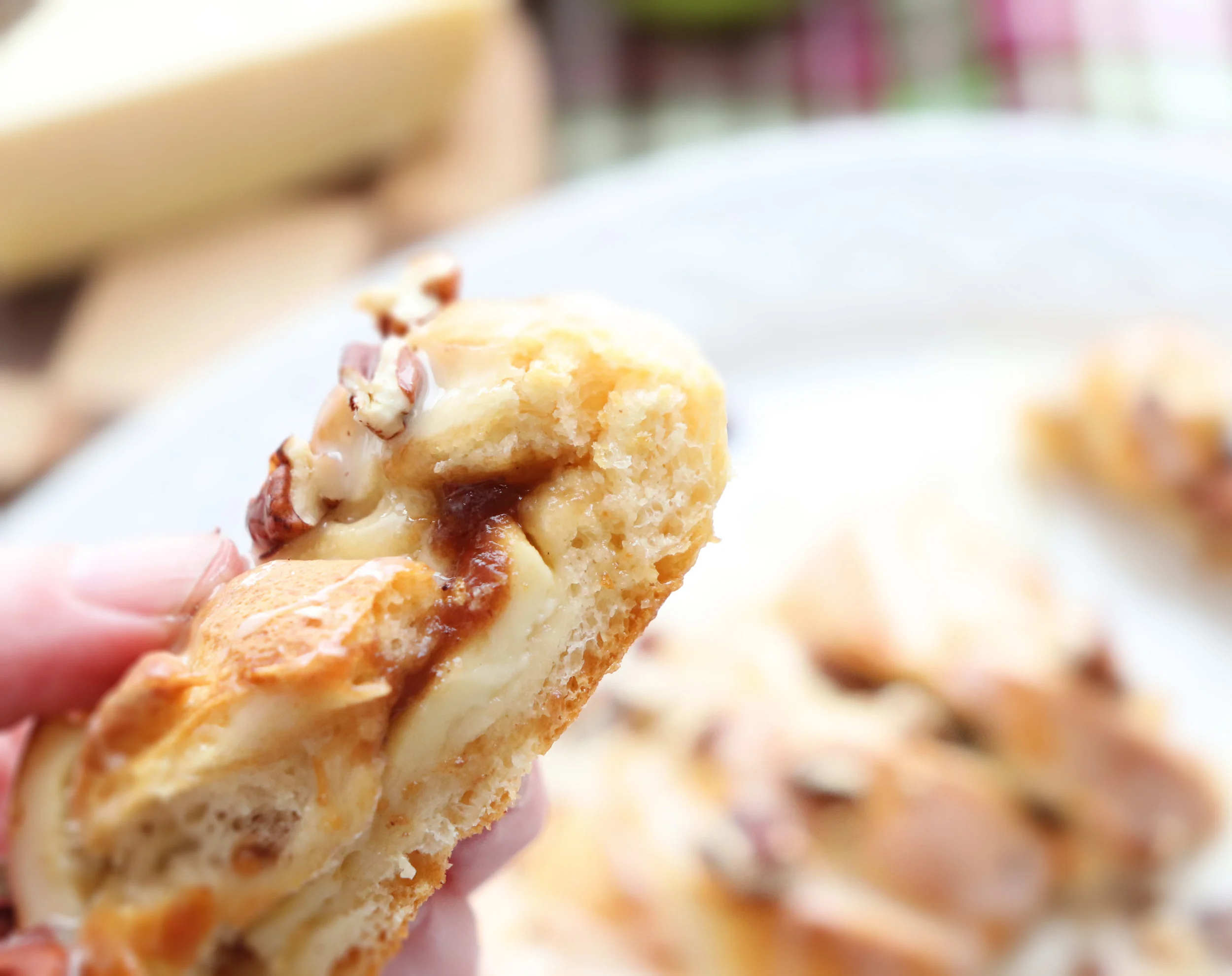 Cheesy Apple Butter Braid with Honey Glaze