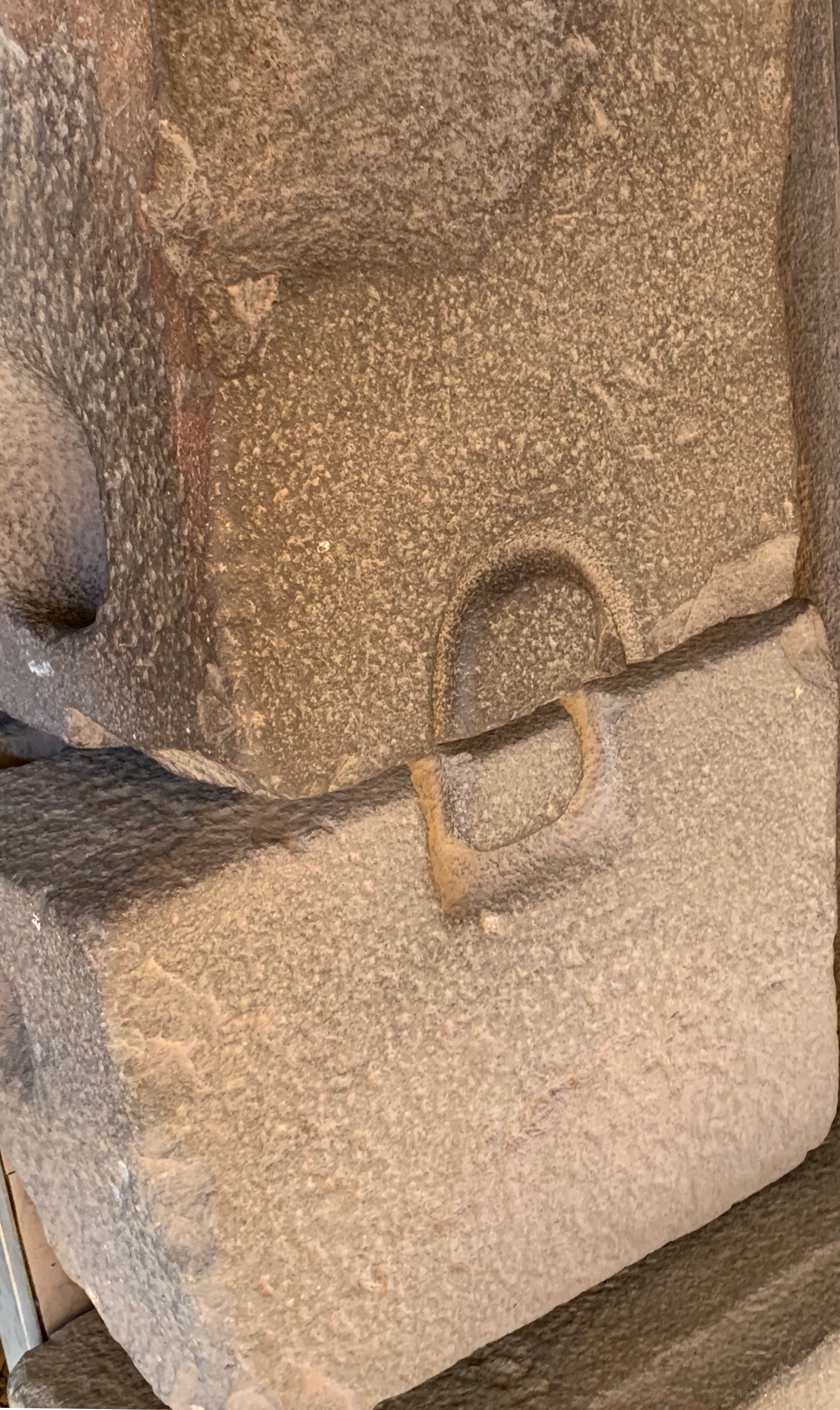 Inca stone locking technique at Qorikancha