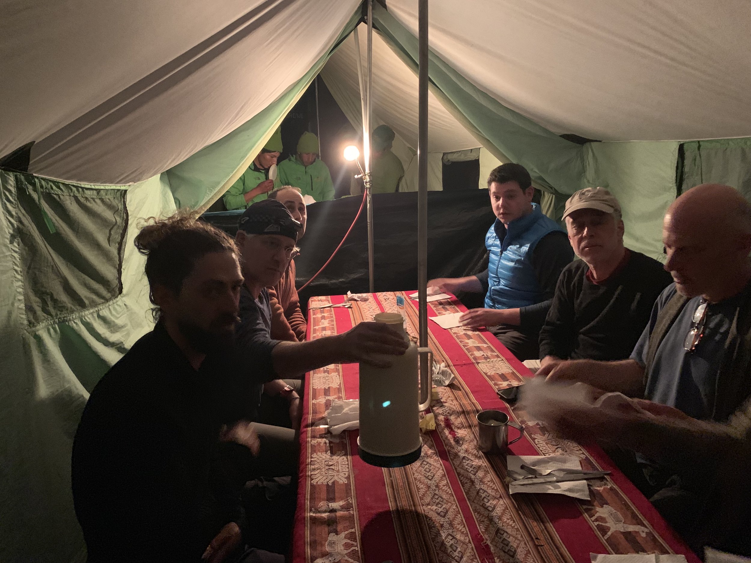 Our final dinner on the trail