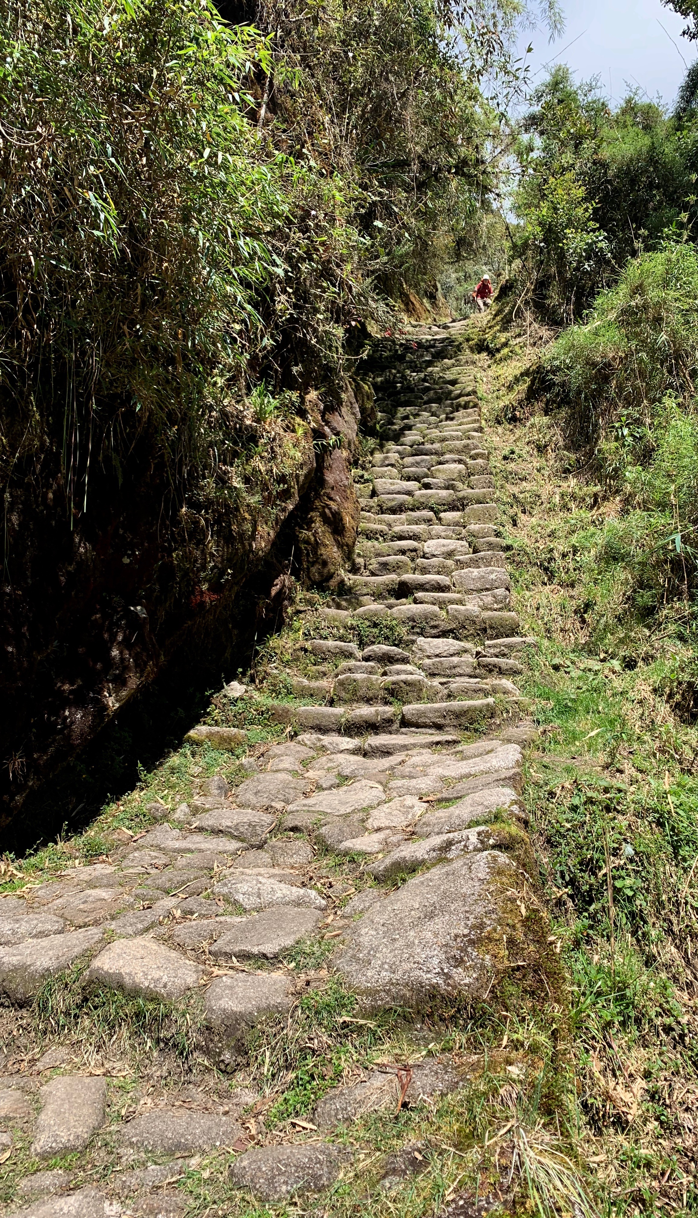 Example of the trail stonework