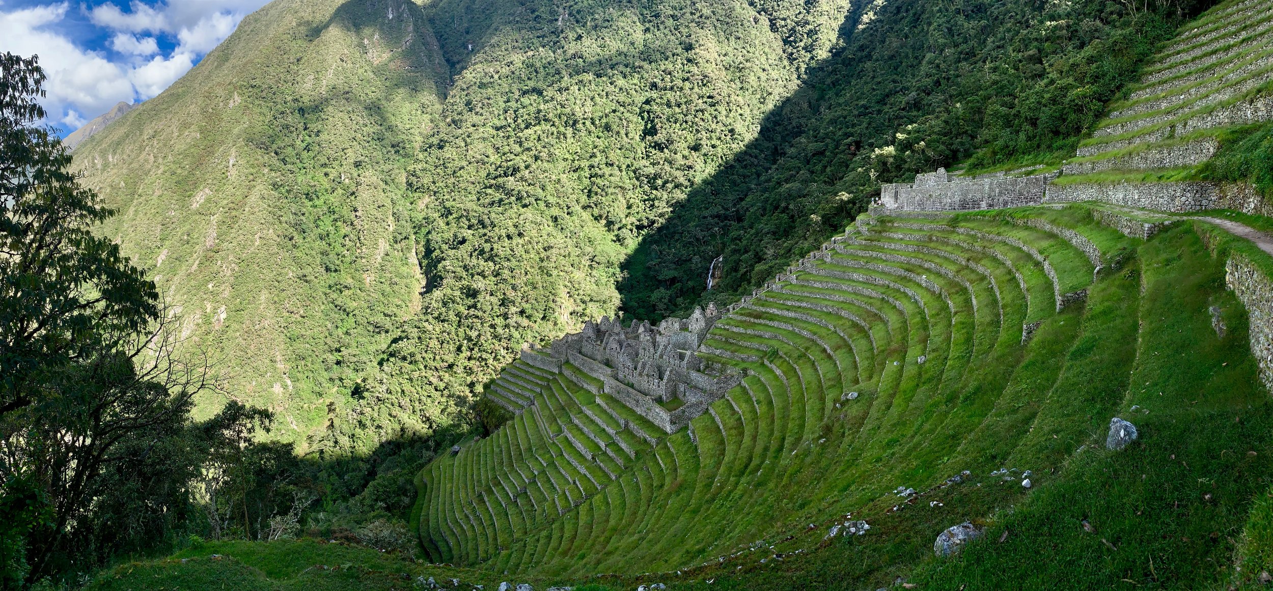 Wiñay Wayna (forever young) towering in its solitude and brilliance