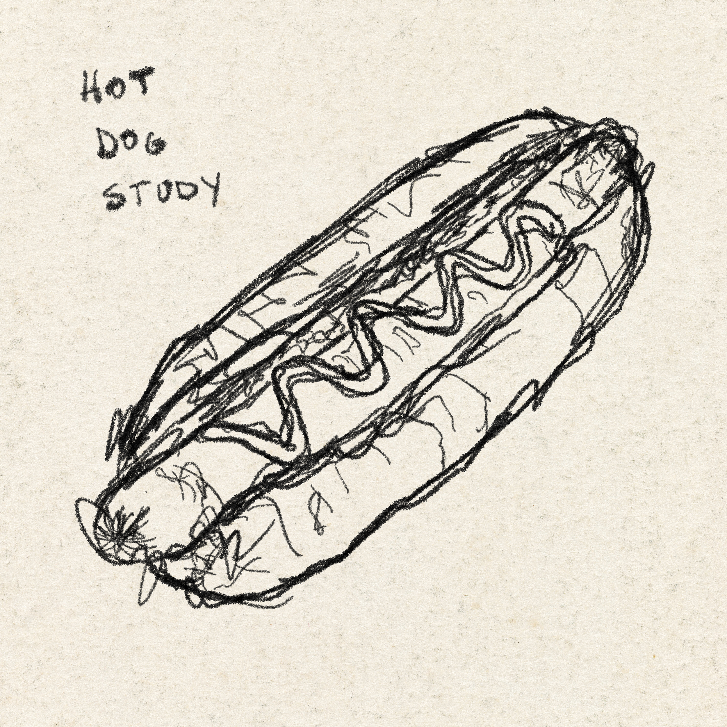 Hot Dog Study, Sketch 