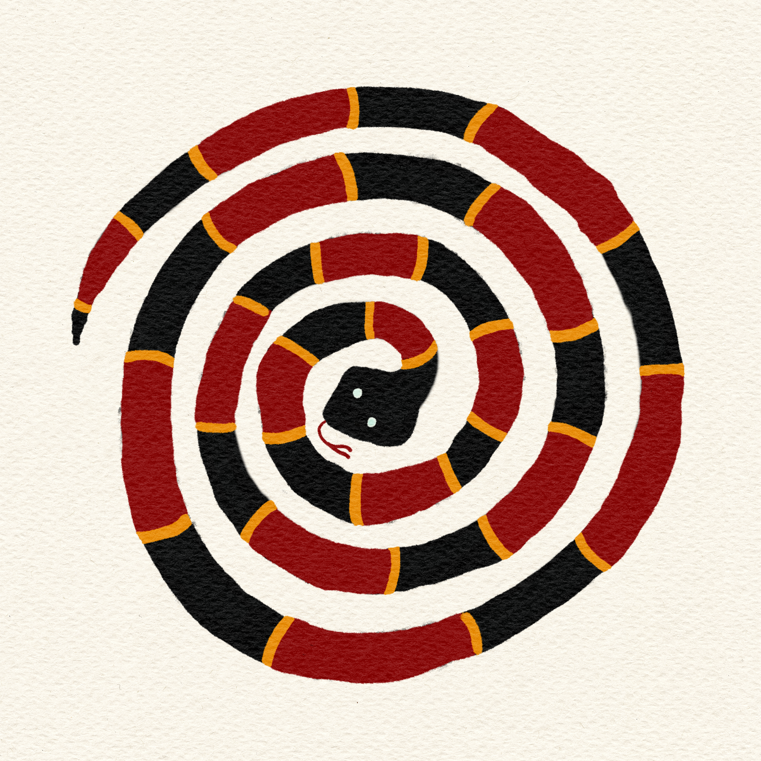 Desert Animal Drawings, Marker On Archival Paper