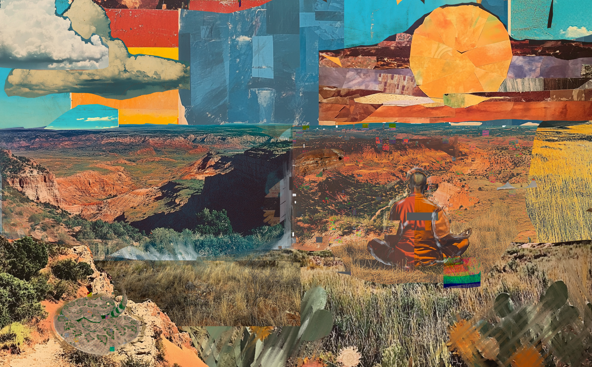 On the Edge, Multimedia Digital Collage