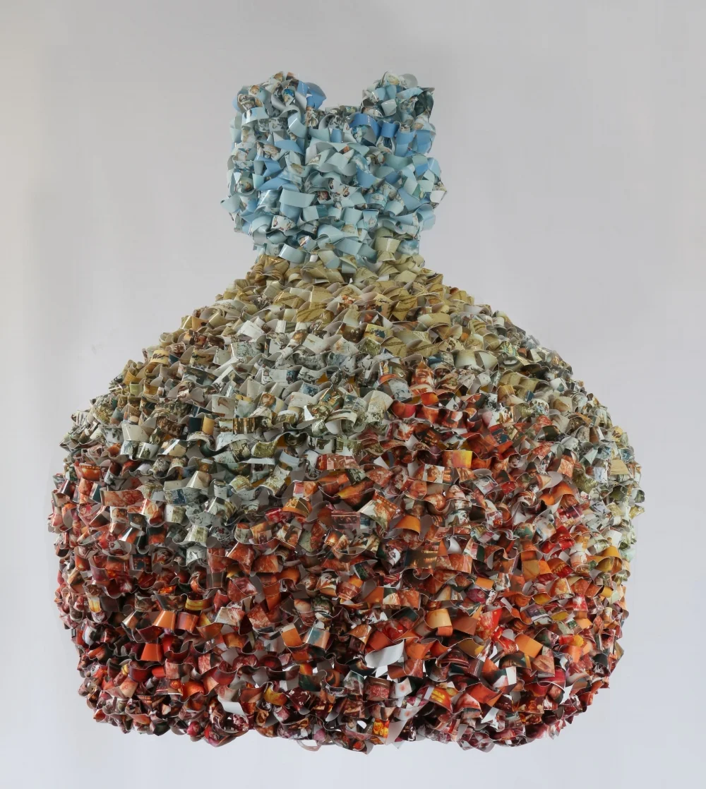 Inferno, Knitted Photographs, 2008, 110cm x 120cm