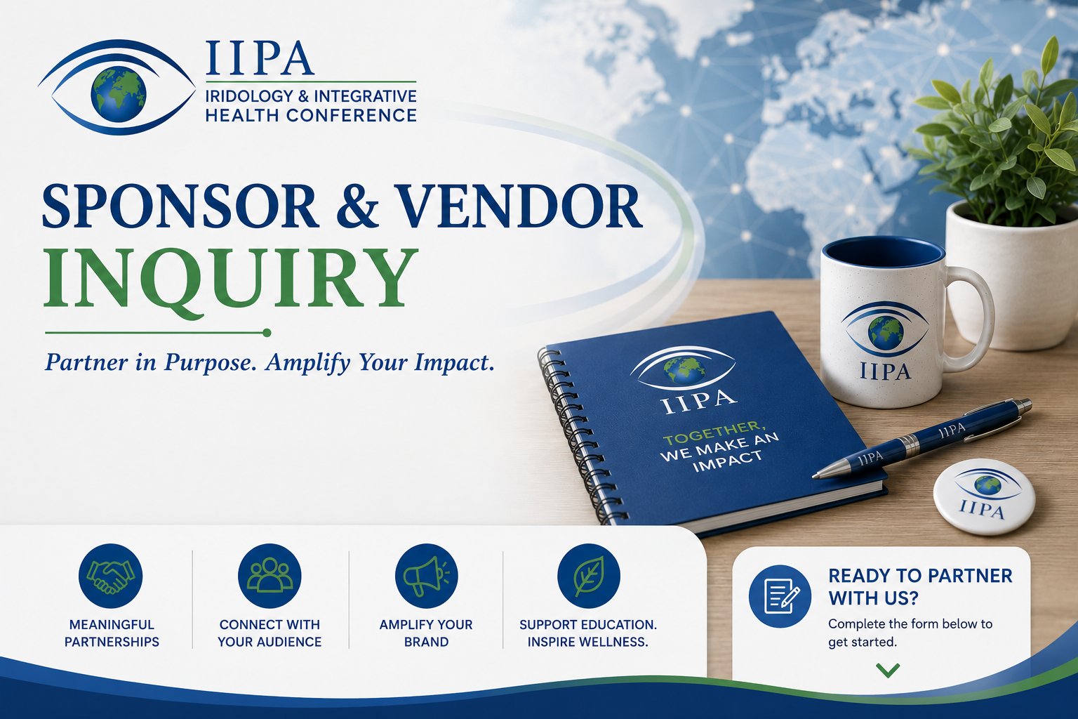 IIPA Sponsor and Vendor Inquiry banner promoting conference sponsorship and vendor opportunities.