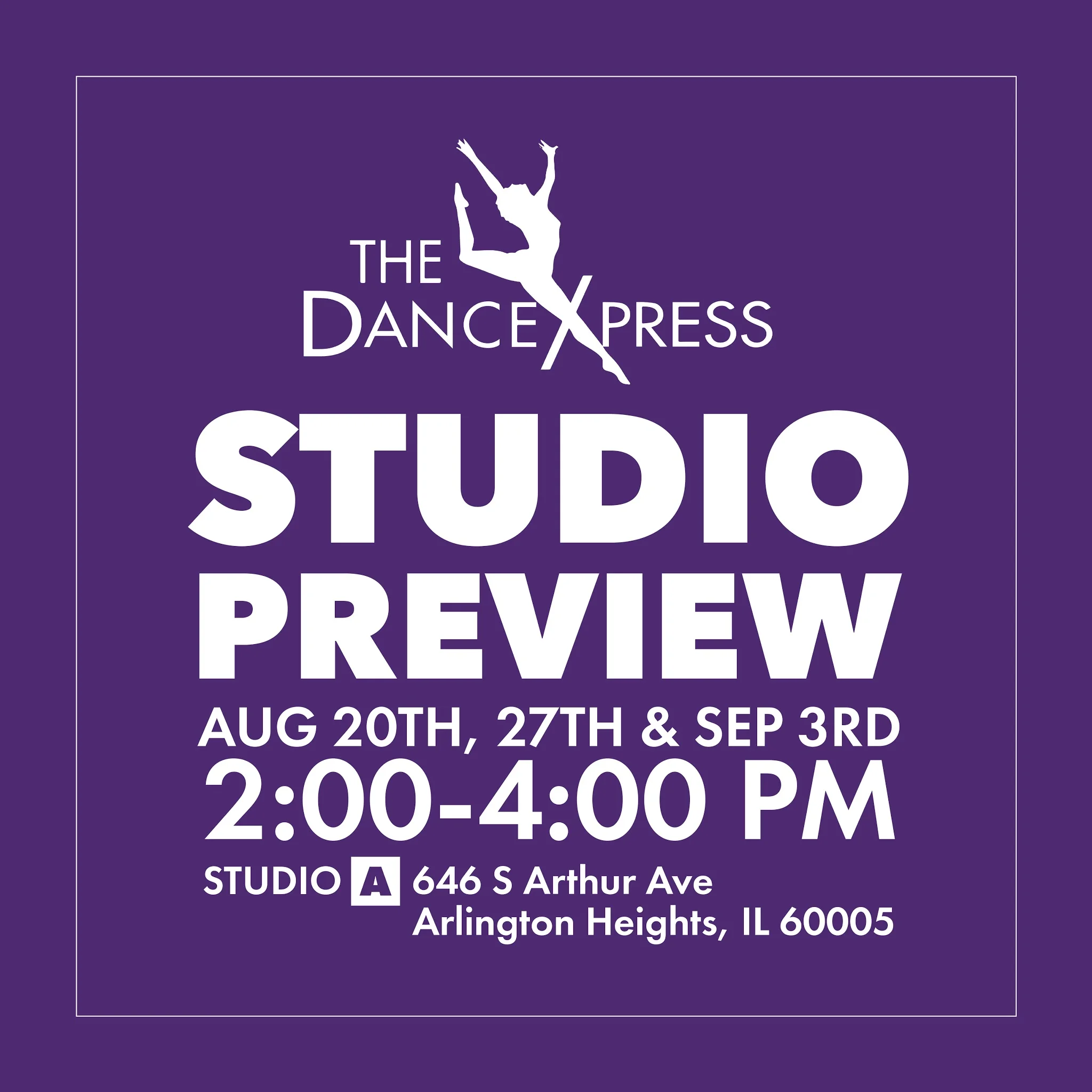Studio Previews start this Sunday!