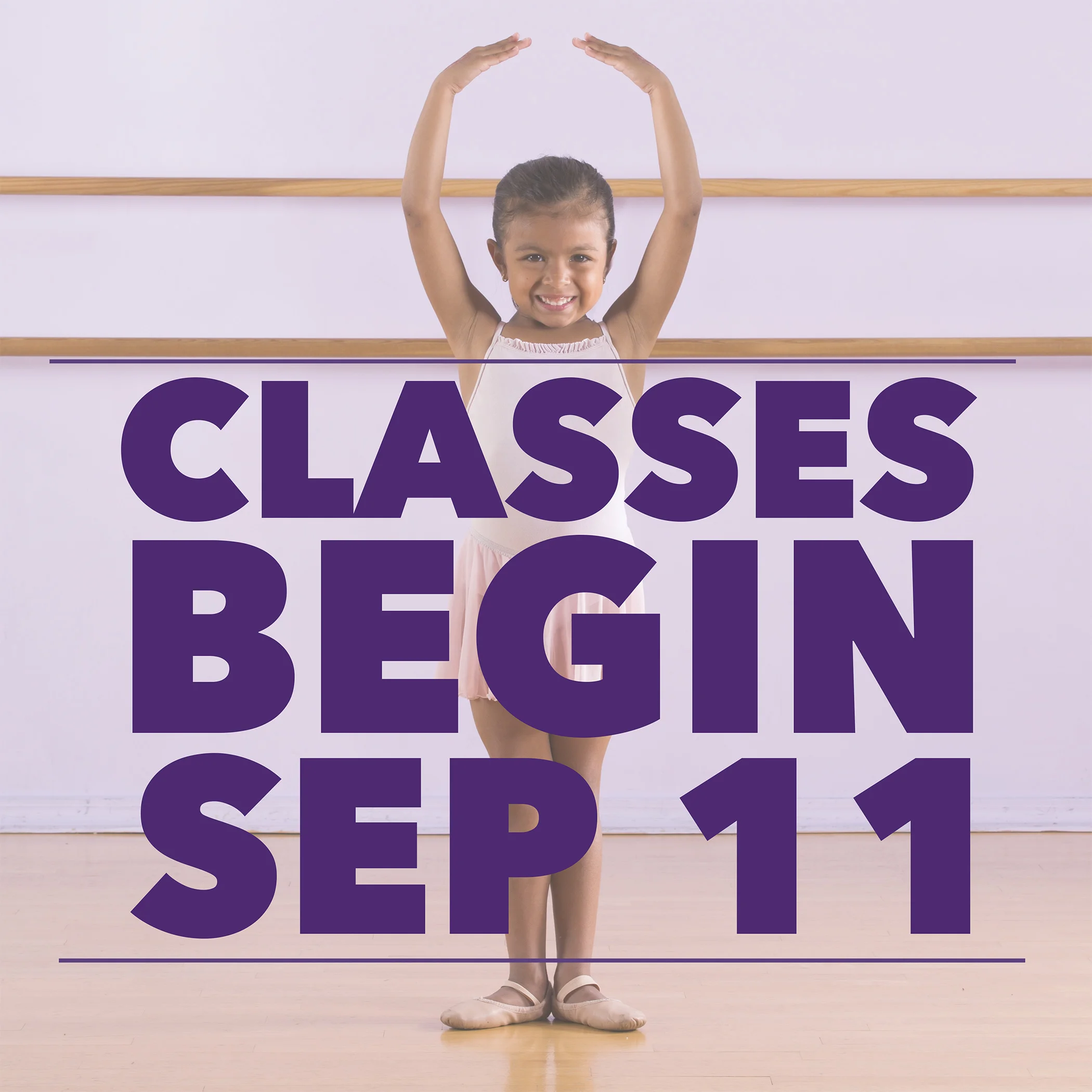 Classes start September 11th!