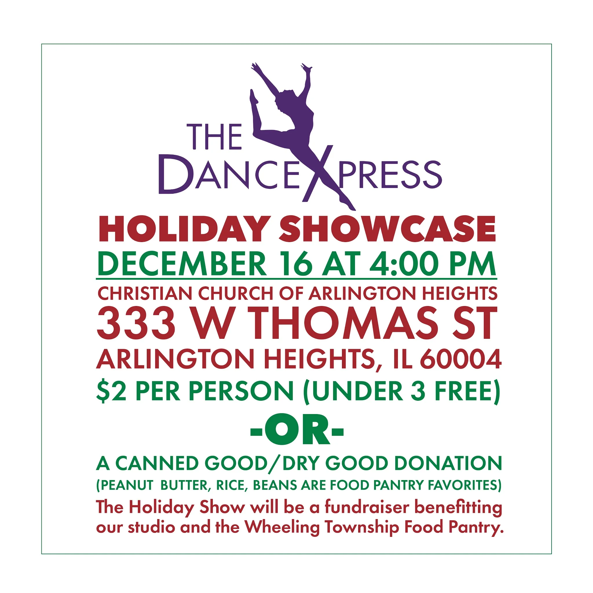 The DanceXpress Holiday Showcase!