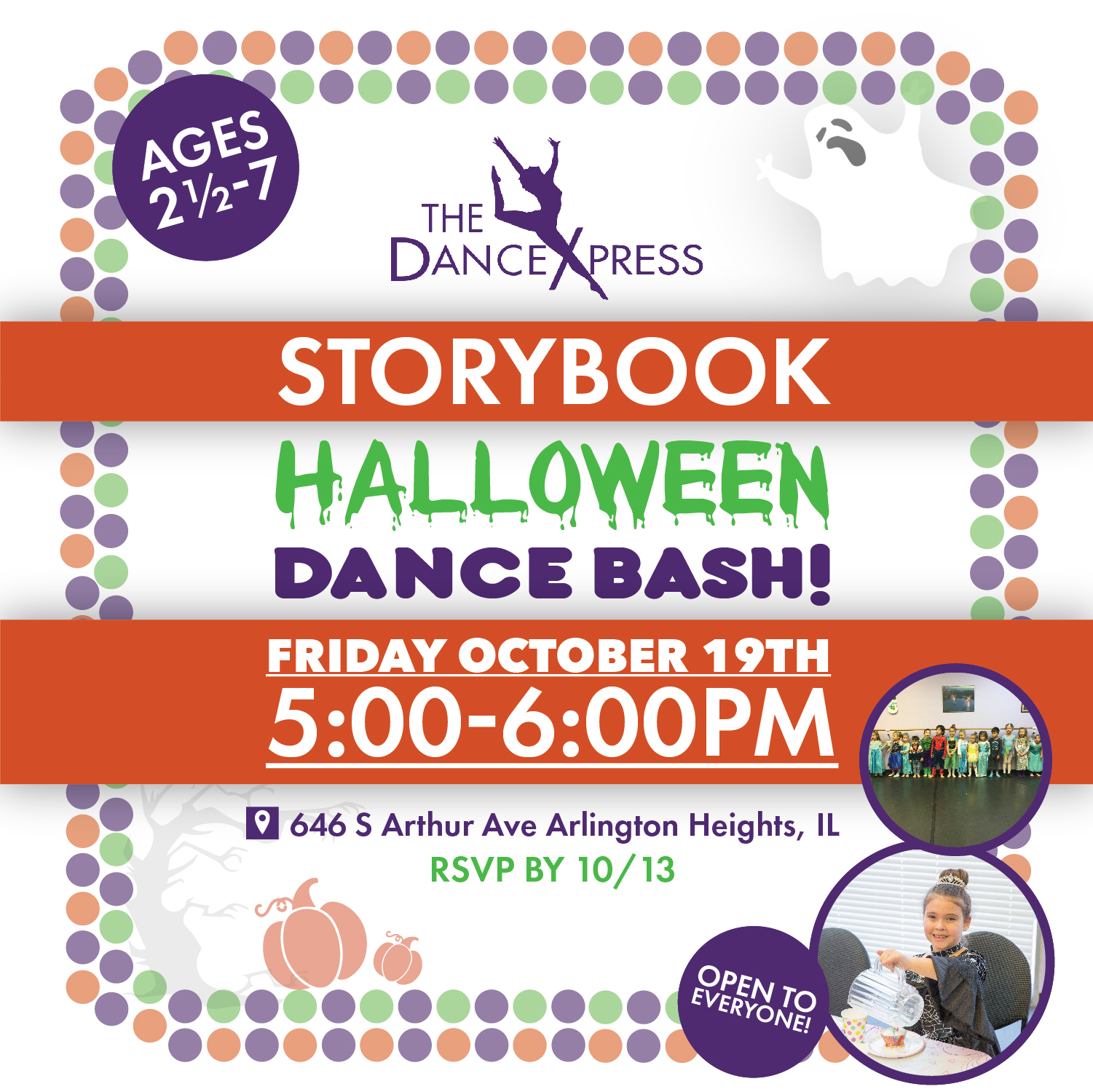Our StoryBook Halloween Dance Bash is on October 19th!