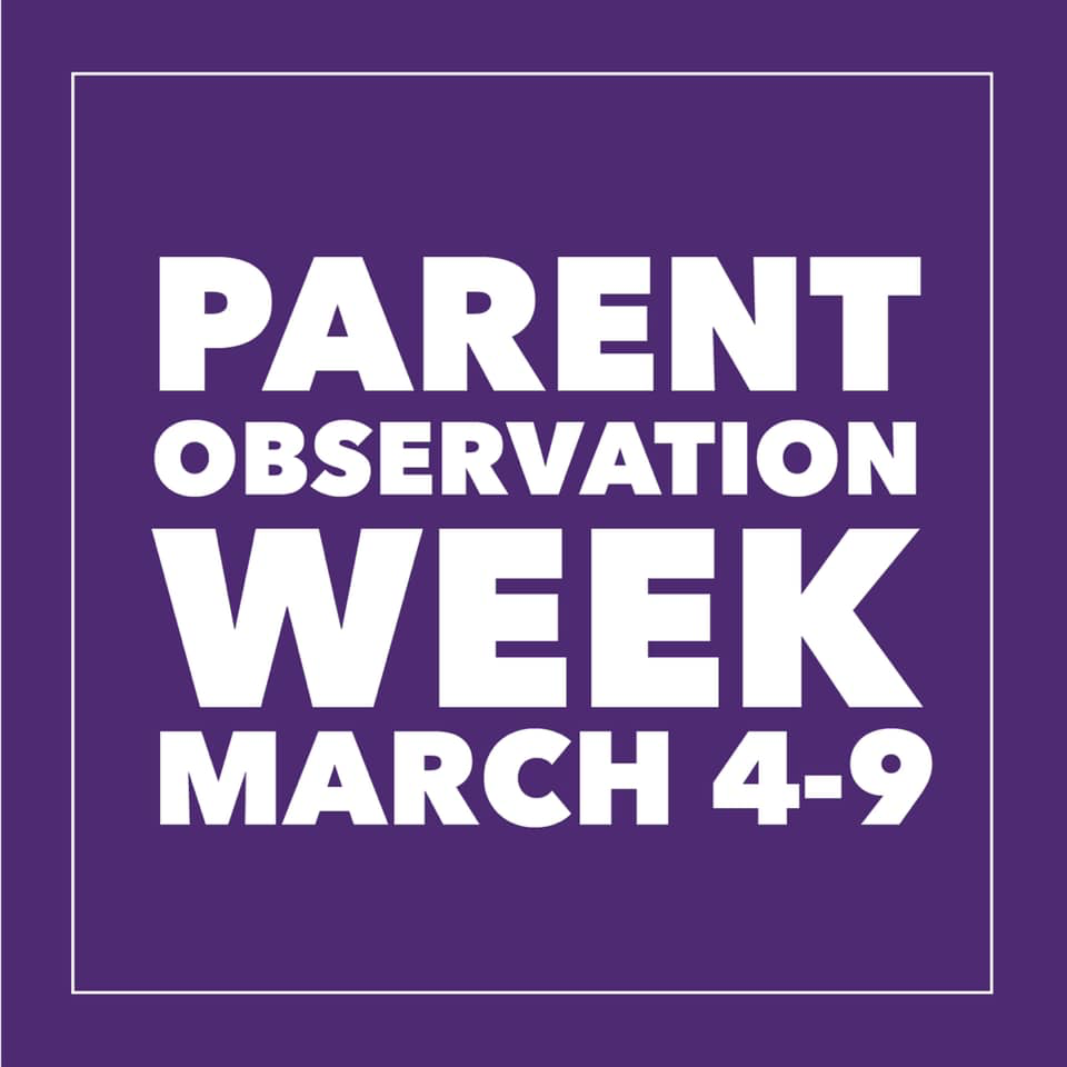 This week is parent observation week at the studio!