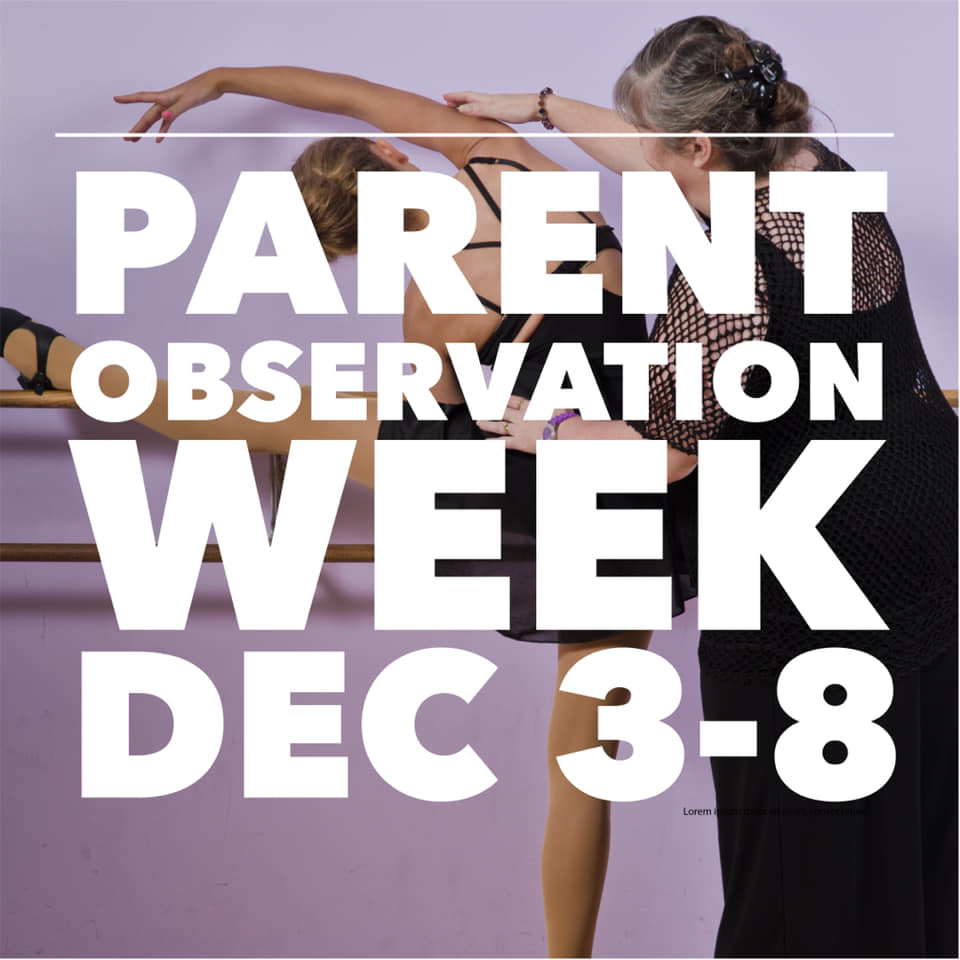 Parent Observation Week is this week!