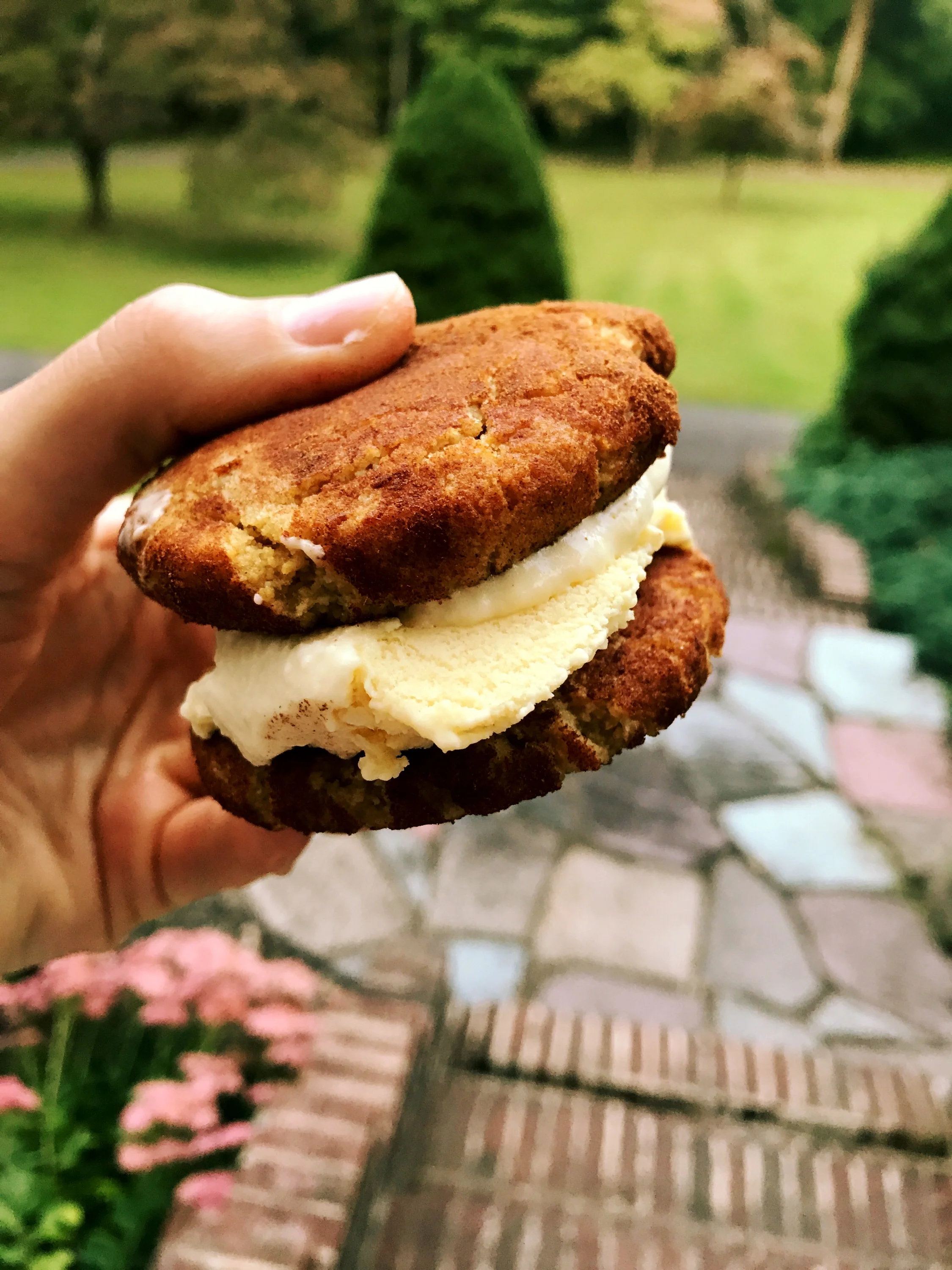 Snickerdoodle Cookie Ice Cream Sandwiches