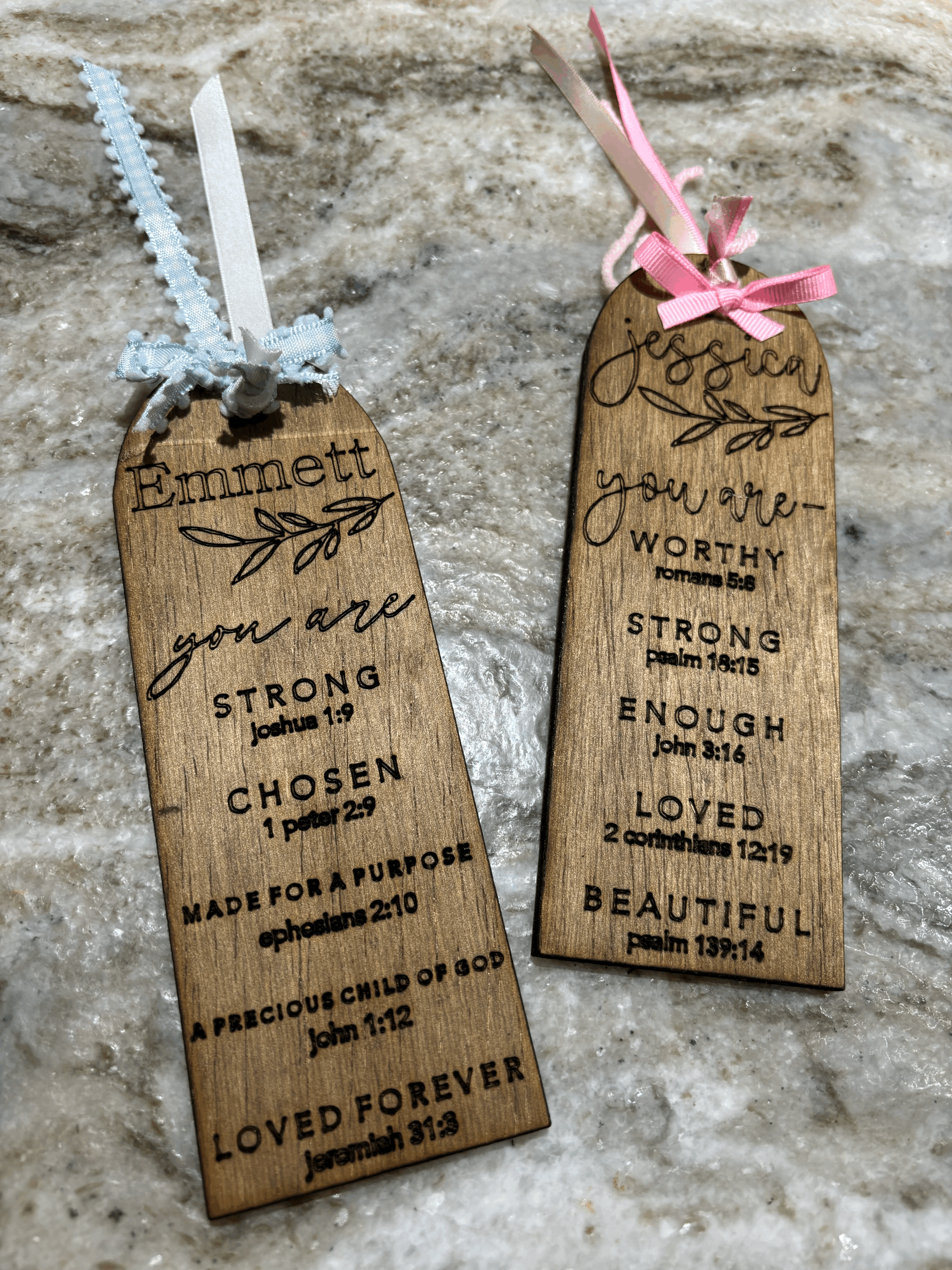 Wooden Personalized Book Marks