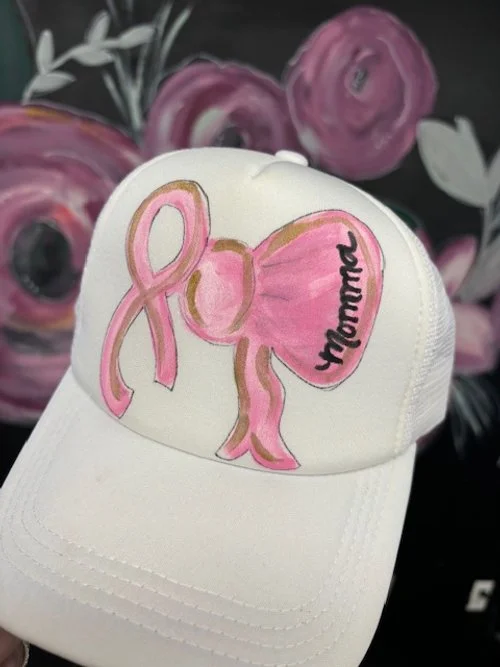 Breast Cancer Awareness Bow/Ribbon Hat