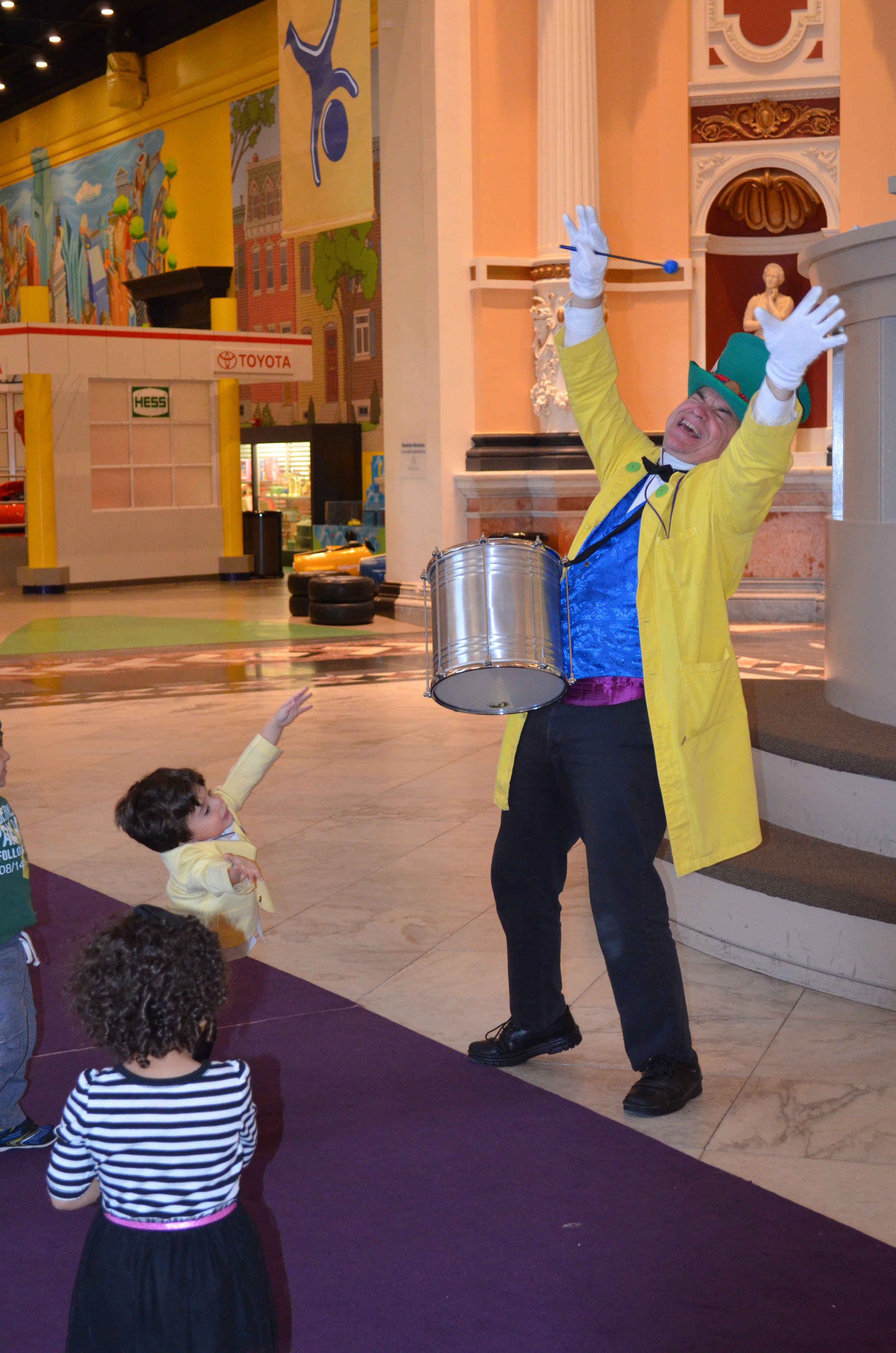 As the Mad Hatter at the Please Touch Museum's End of Day Parade.