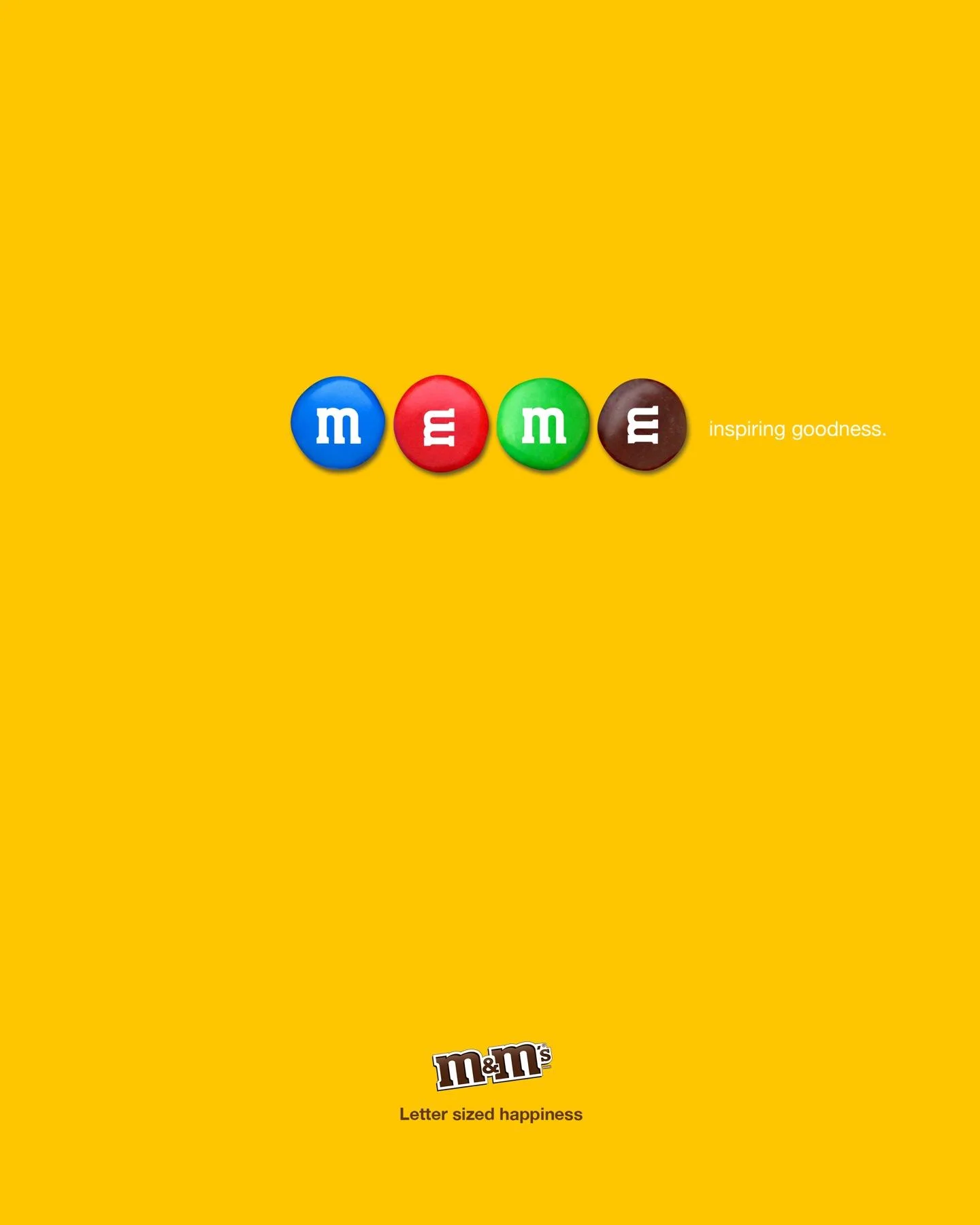 2013 print ad for M&Ms