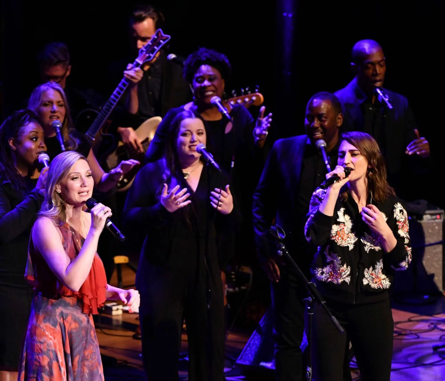 Performing with Jennifer Nettles and Sara Bareilles at Lincoln Center