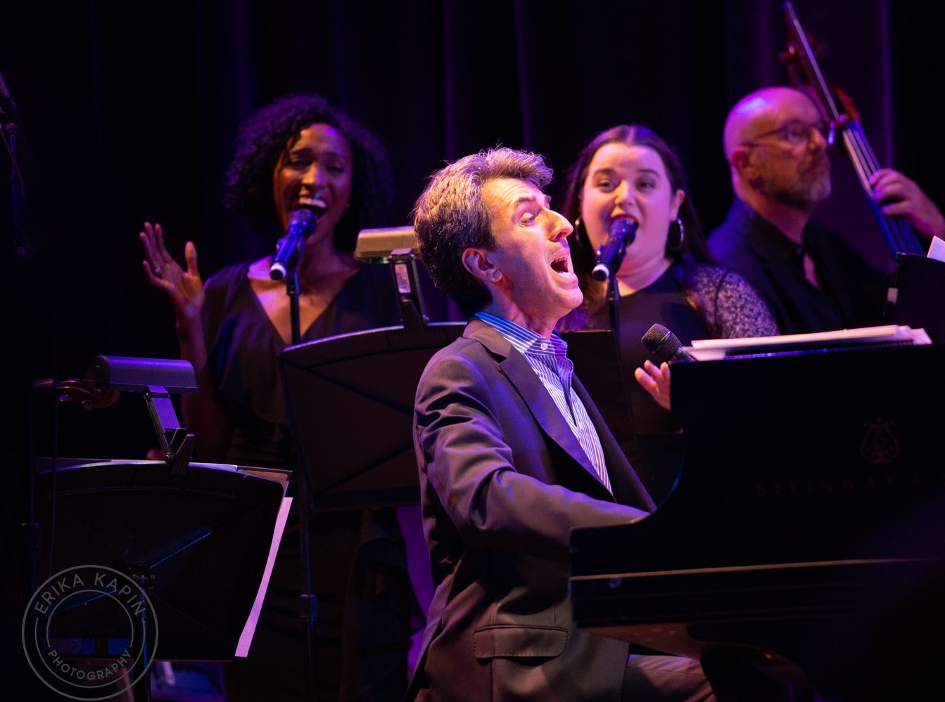 On stage with Jason Robert Brown at Town Hall