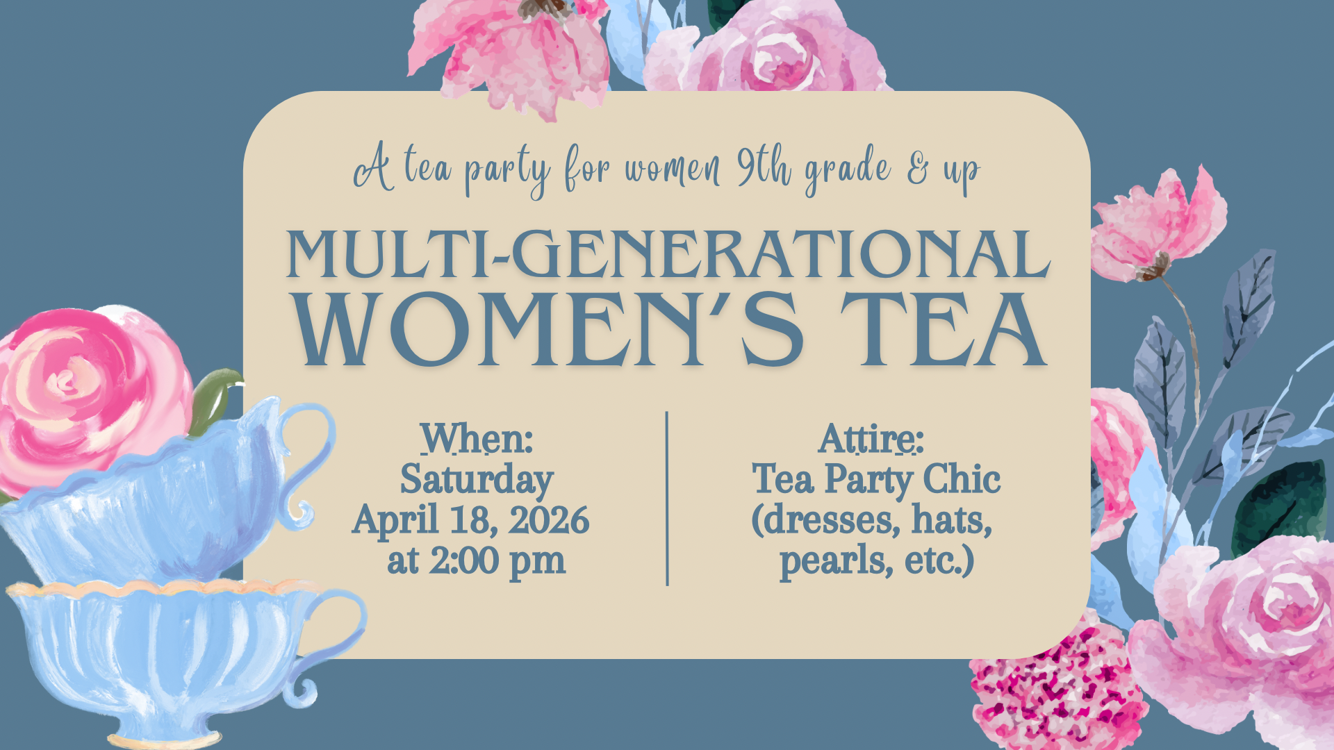 Multi-Generational Women's Tea