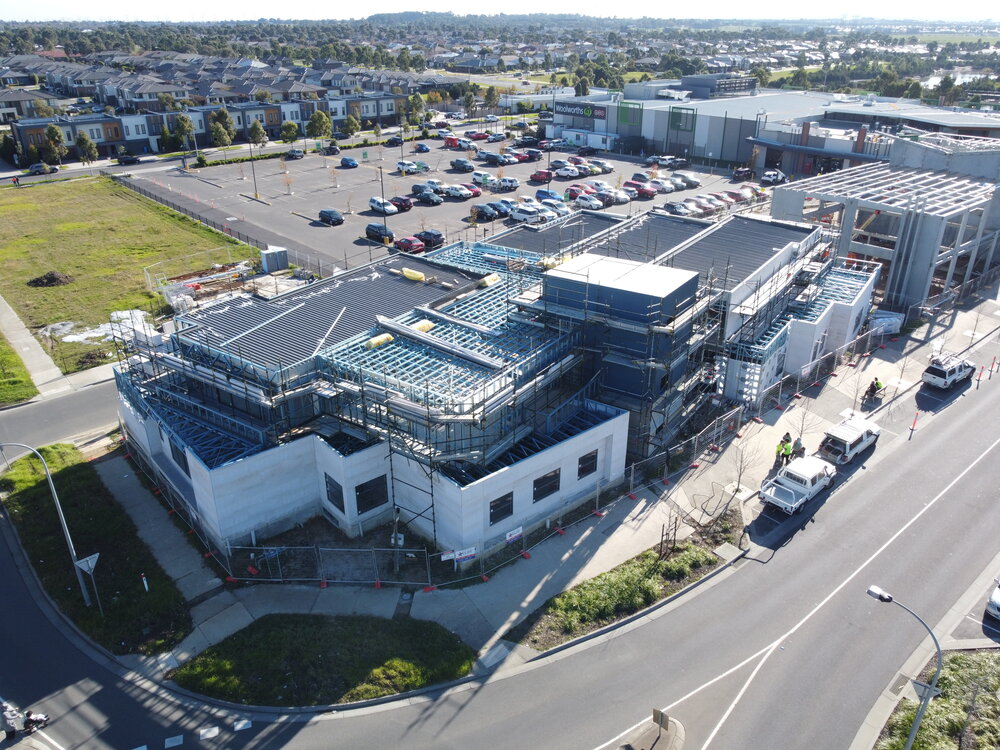 Aerial view of the medical centre