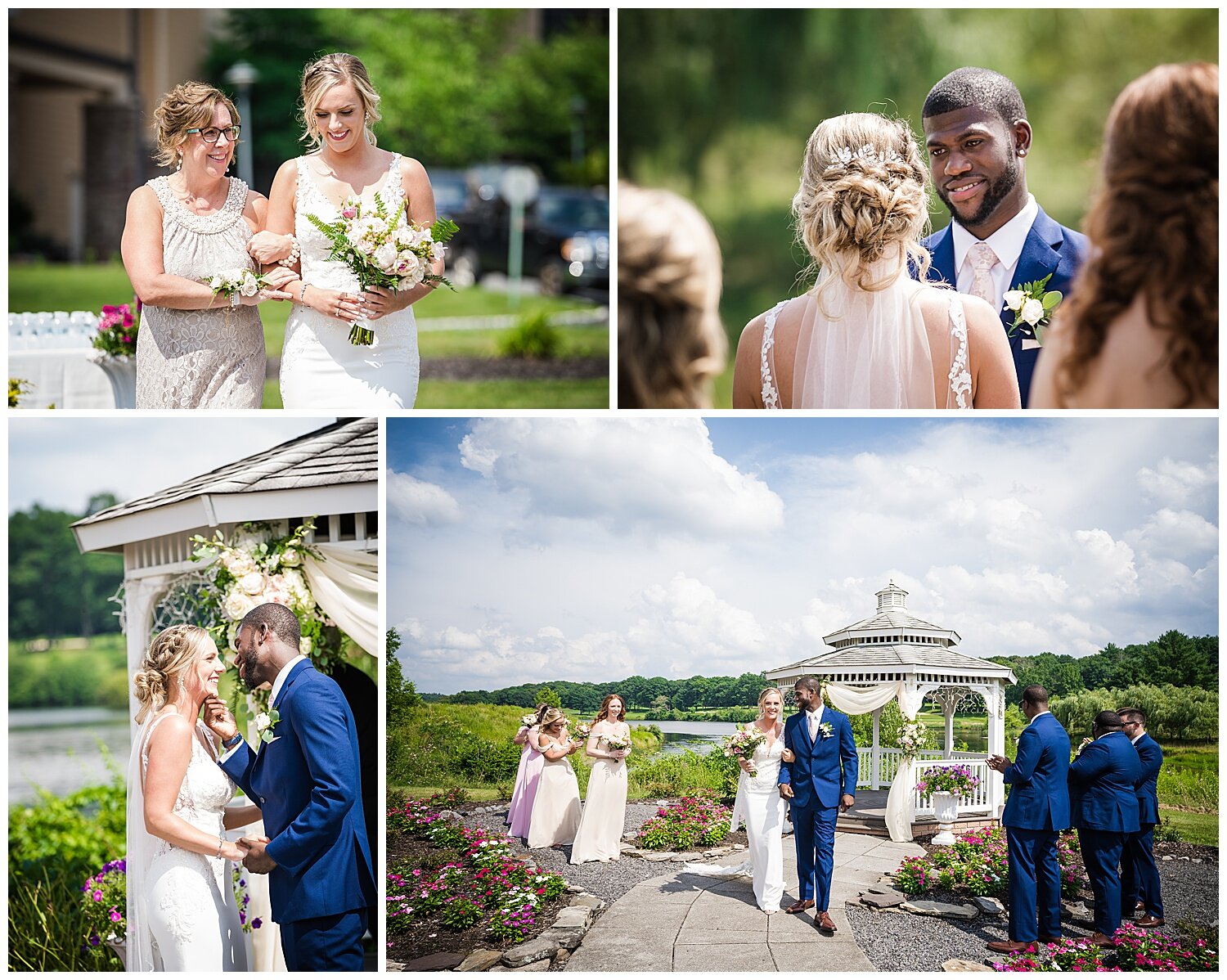  Bride and groom say “I DO” in beautiful outdoor wedding ceremony 