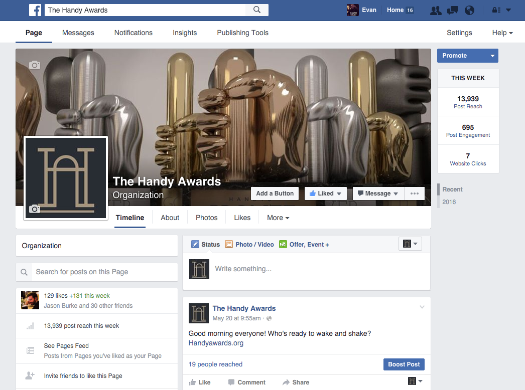 Facebook Page