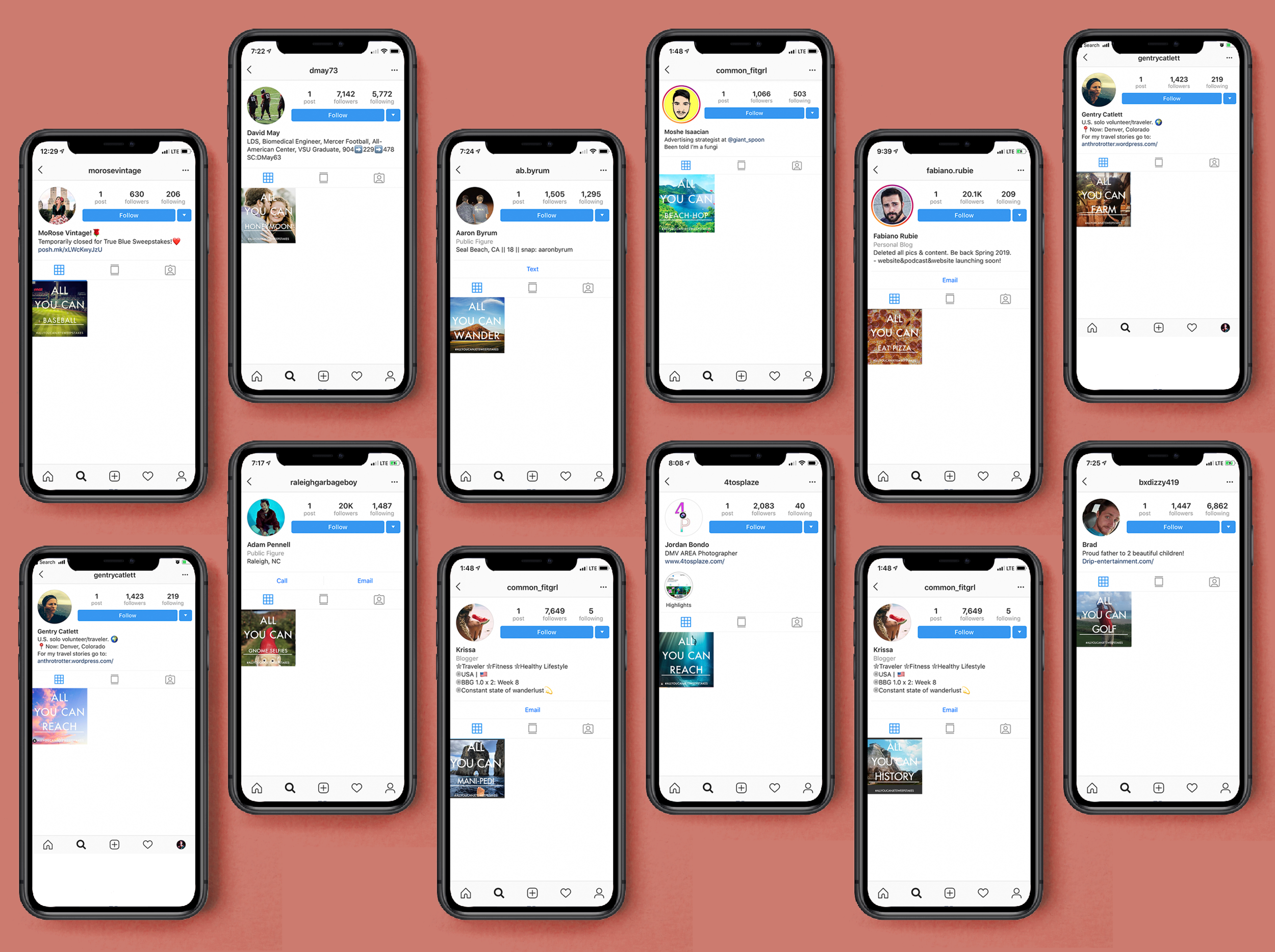  30,000 people cleared their Instagram to enter our sweepstakes. 
