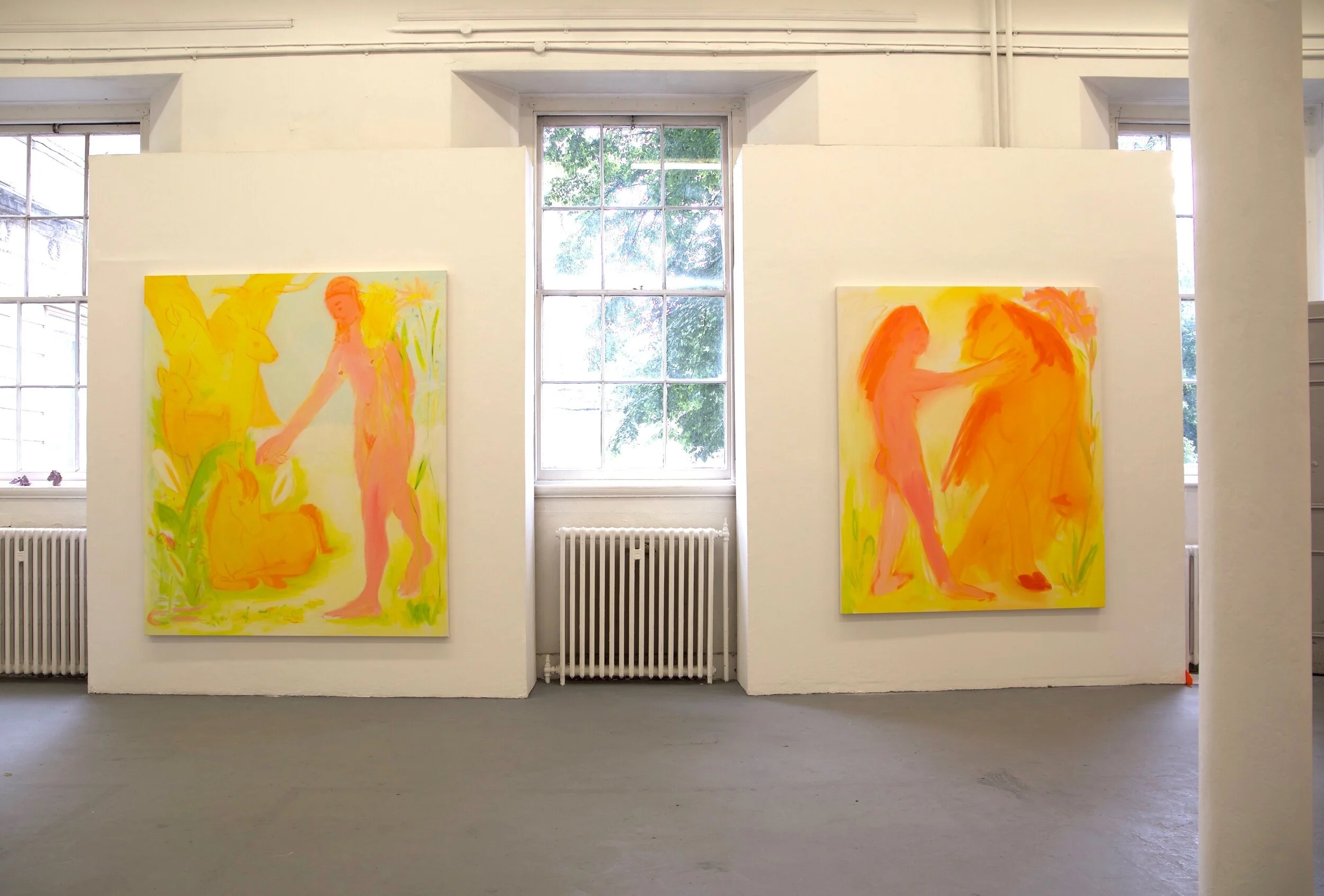 Installation view, Slade Degree Show, July 2021