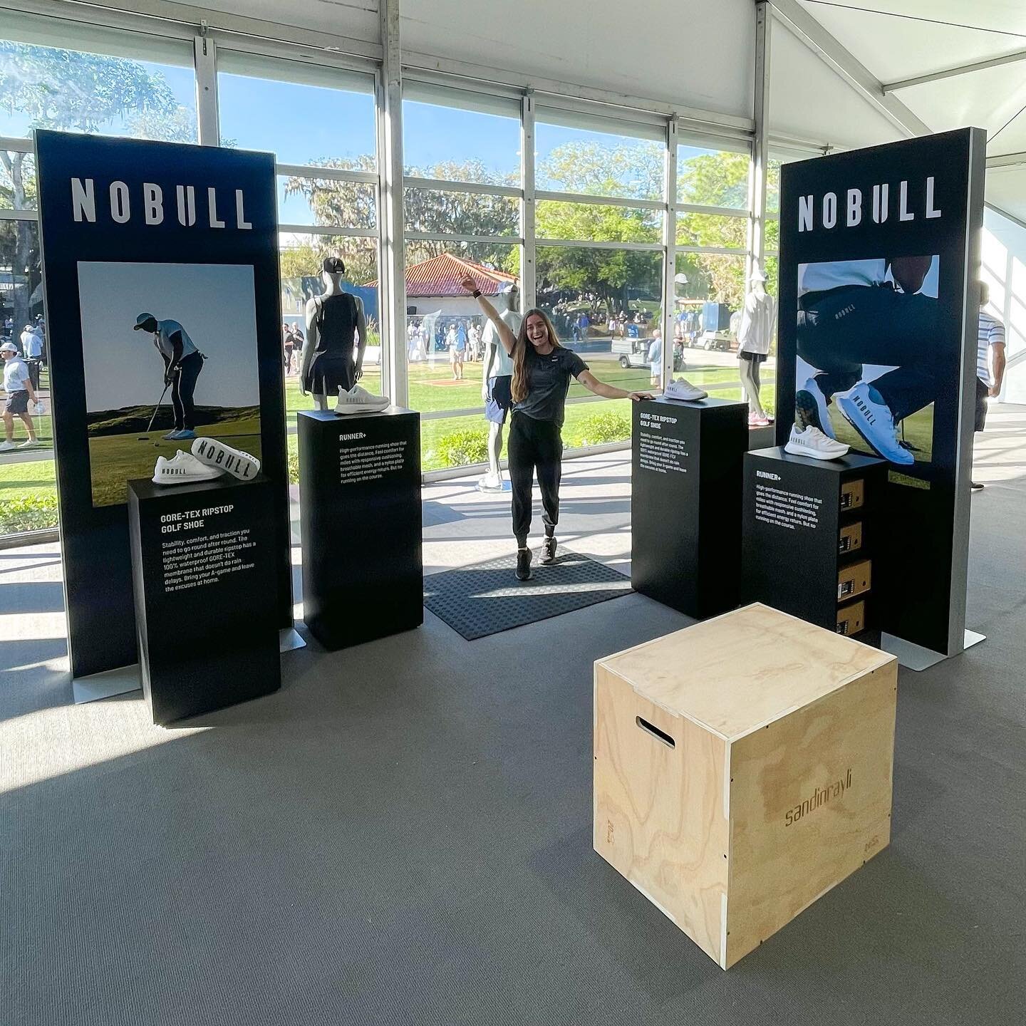 🖤⛳️🤍This past week I worked a few @nobull activations at @theplayerschamp in Ponte Vedra, Florida. I was assisting customers with finding their perfect shoe size and explaining what this amazing training brand is all about. This is NOBULL&rsquo;s f