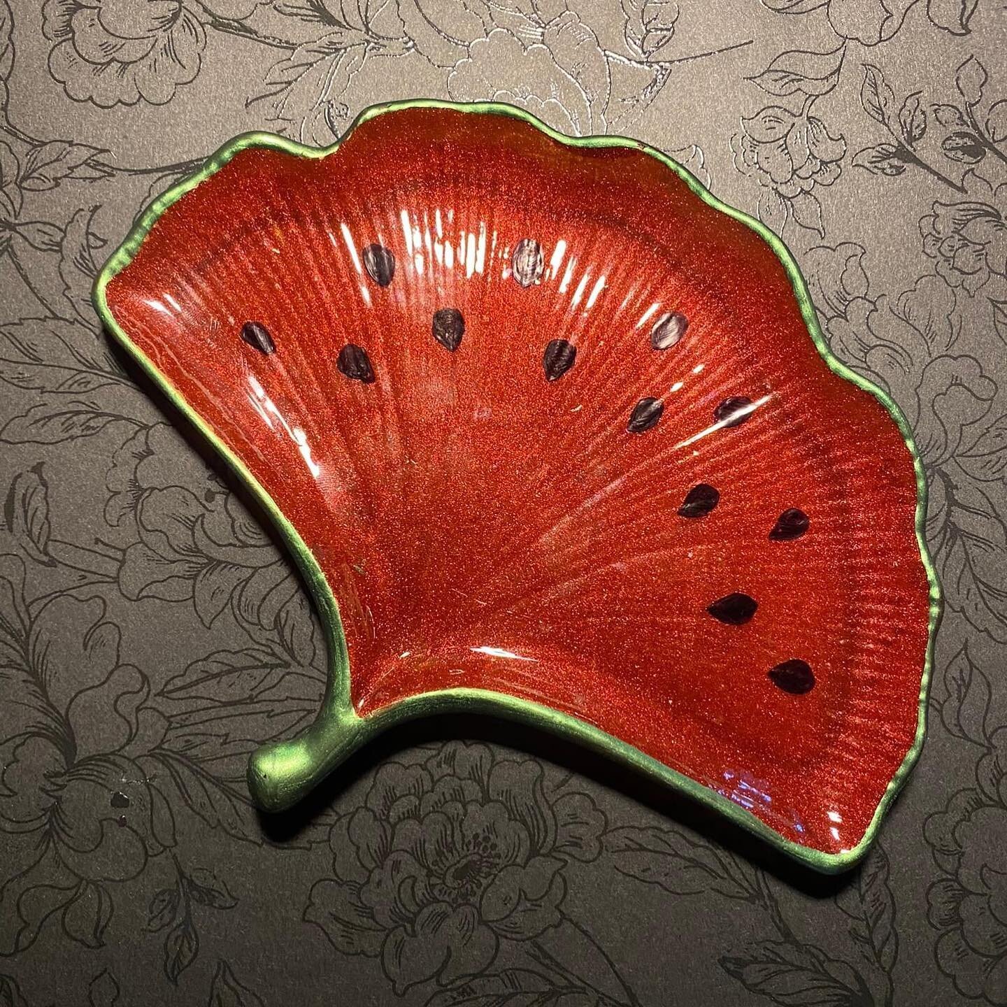  BAT TRANG Golden Rim Leaf Dish for Jewelry Storage Ring Dish  Soap Dish Spoon Rest Trinket Dish Decoration Plant Decoration Gift for Her  Woman Gifts : Clothing, Shoes & Jewelry