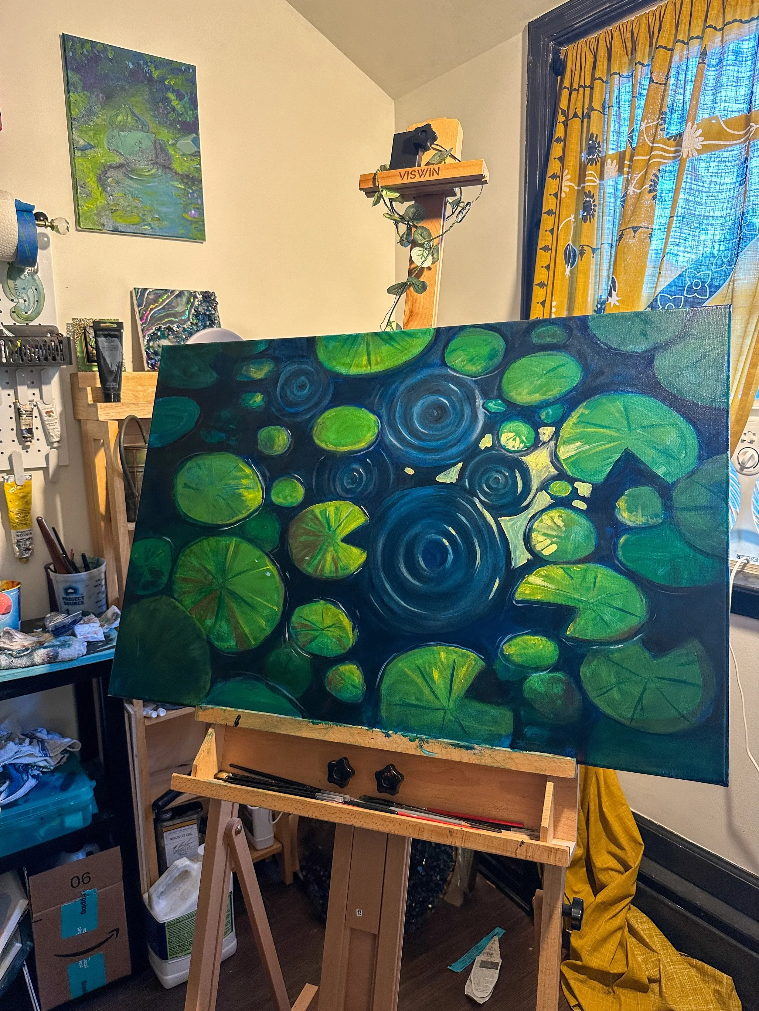 Progress
 
Scared to make some bold decisions but it's just paint. So let's see how it goes.