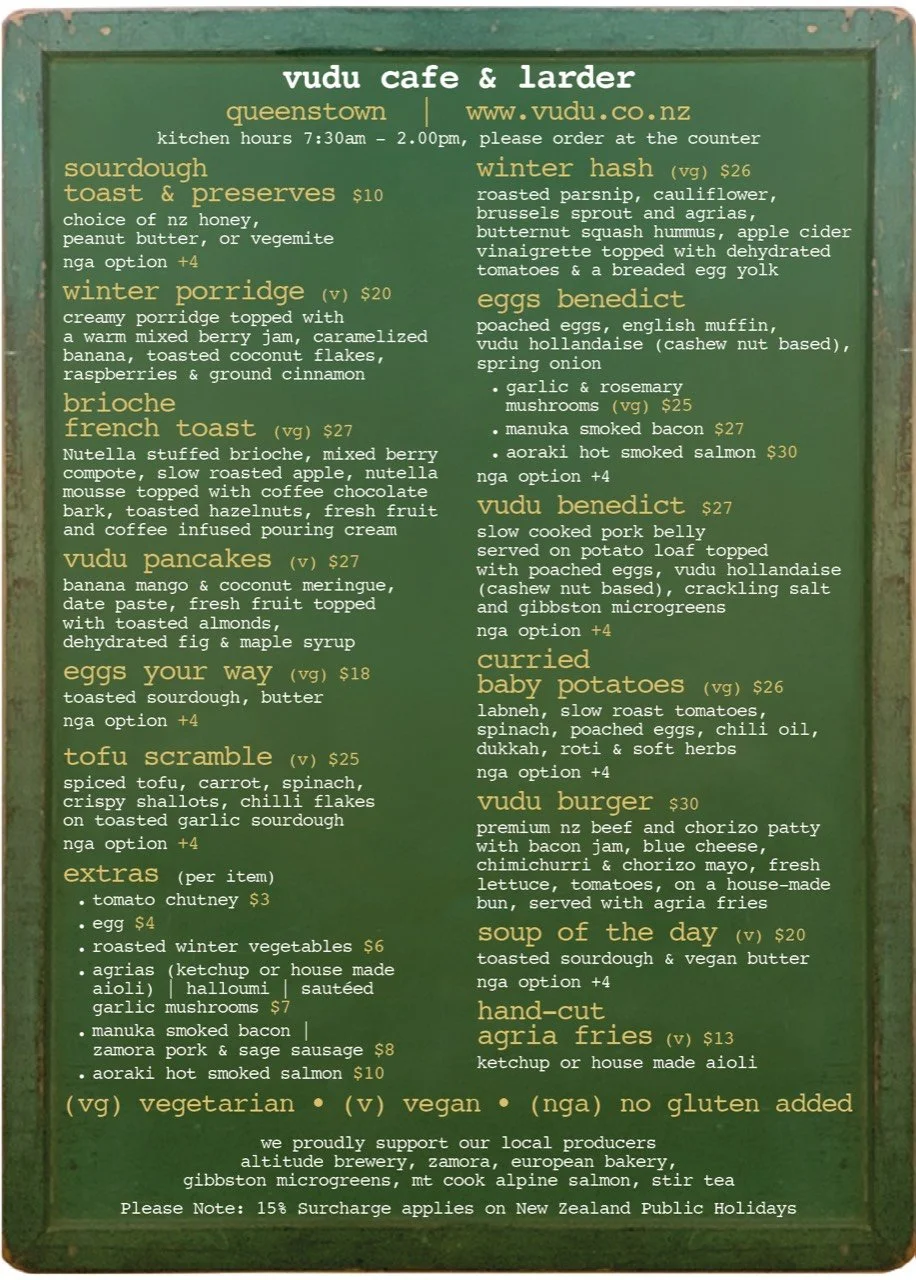 Eat — Vudu Cafe & Larder