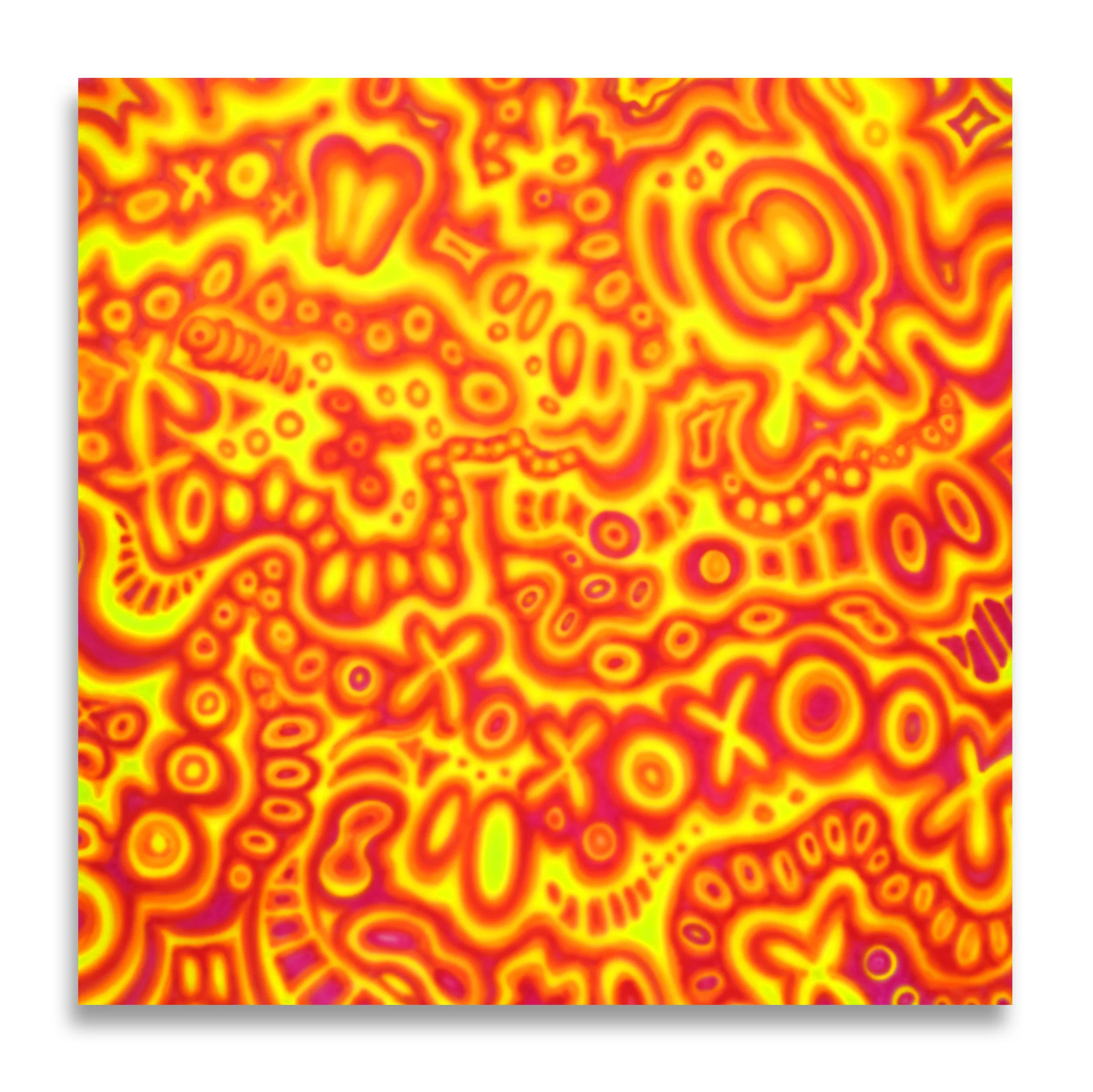 ;-* (Semi-colon + Hyphen + Asterisk)201888 x 88 in.Acrylic and Spray Paint on Wood