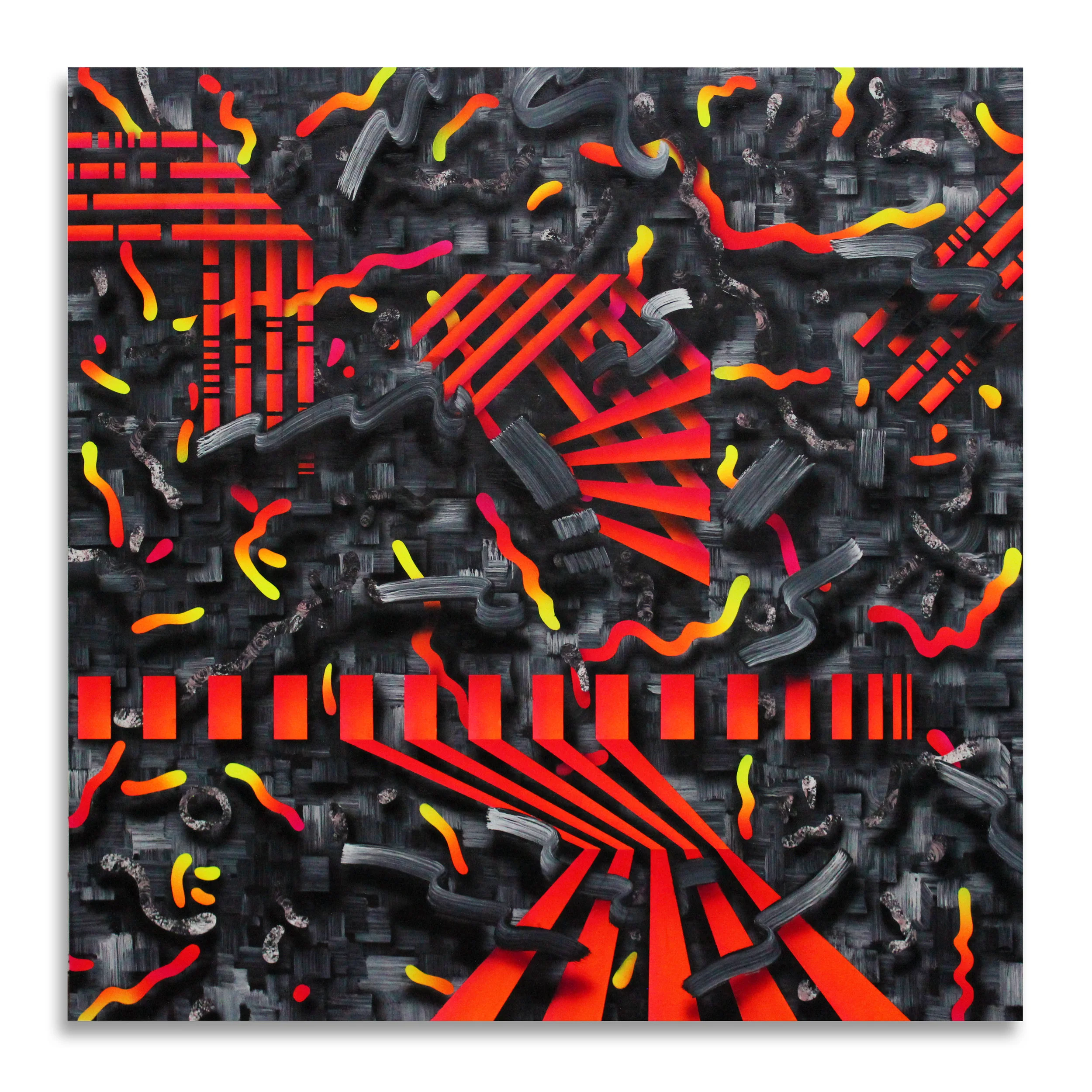Swipe Right If You Like...201788 x 88 in.Oil, Acrylic and Spray Paint on Wood