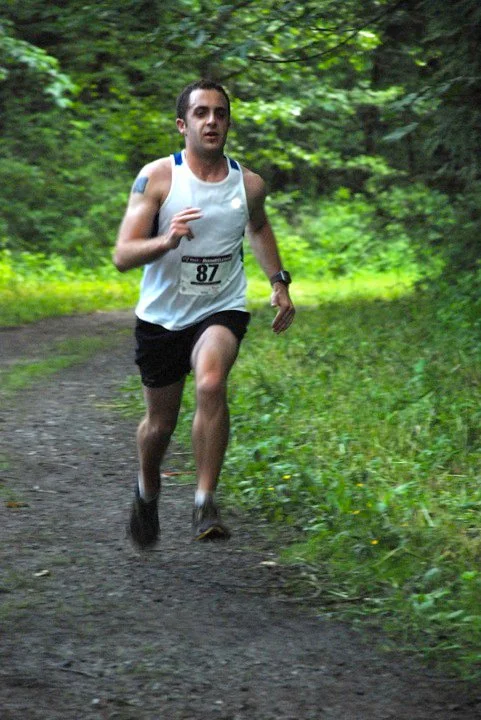 Sprinting to glory at Grand Ridge... ok, glory of 5th place