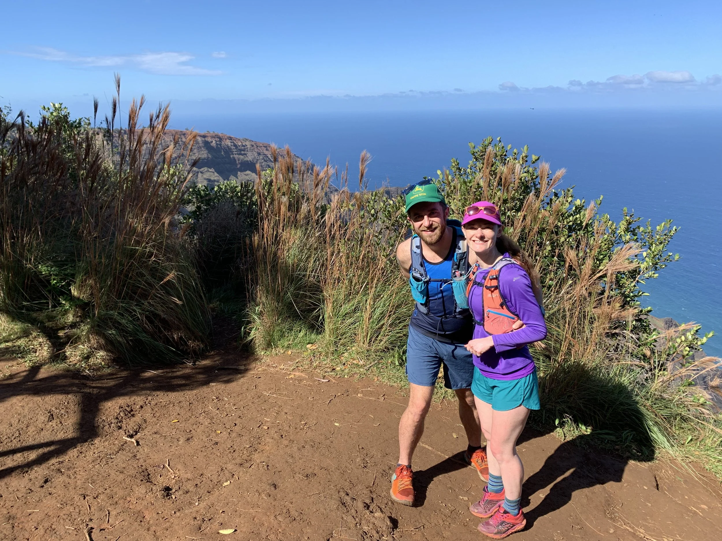 The lookout over the ocean on the Awaawapuhi Trail