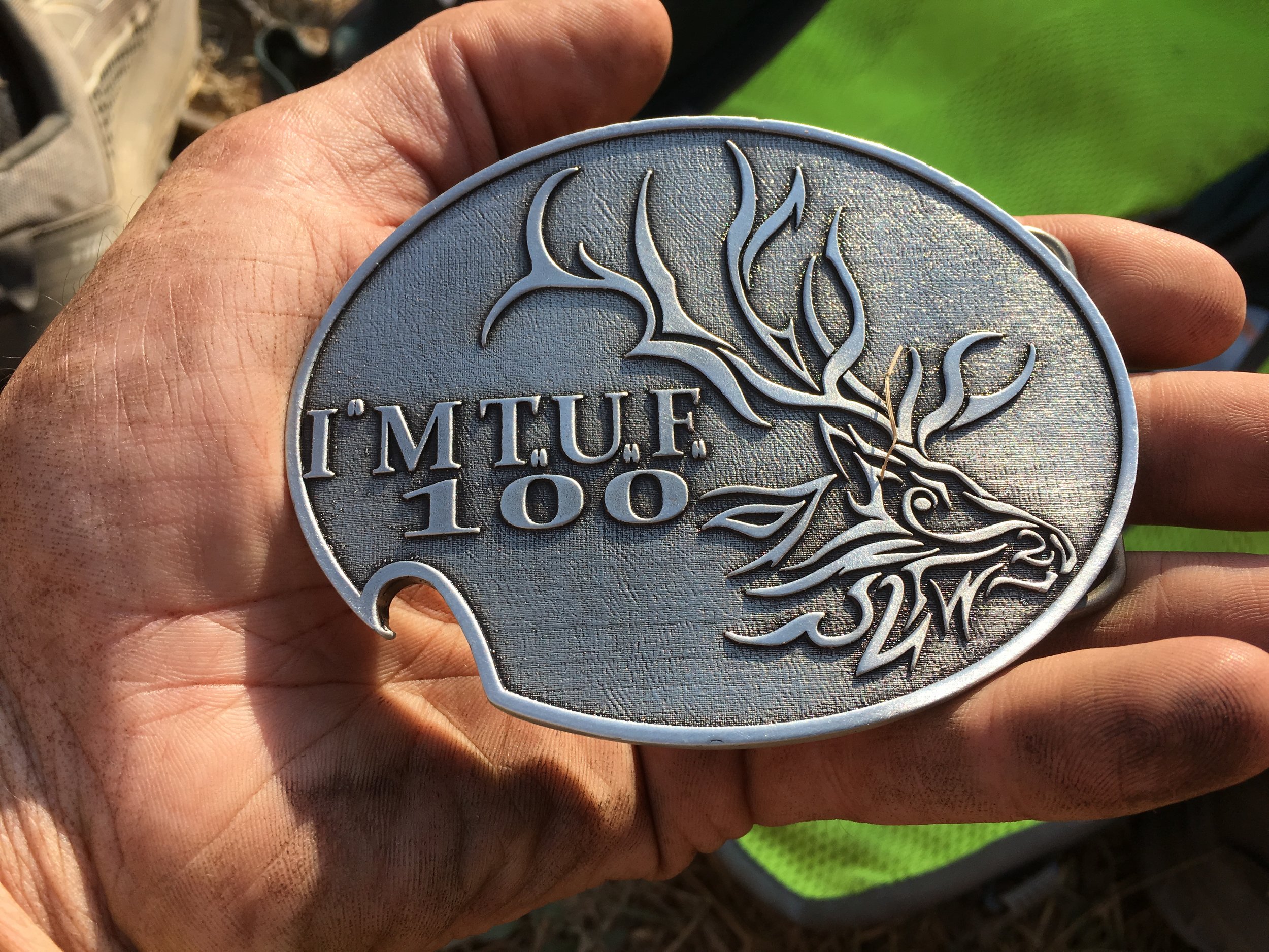 I didn’t run just to take home a finishers buckle, but it was a sweet prize.