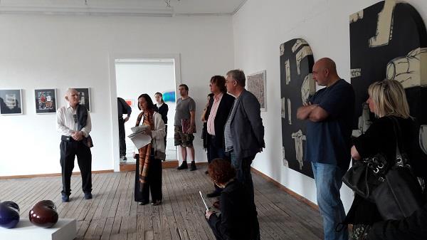 Peter Frank Speaking at the Opening